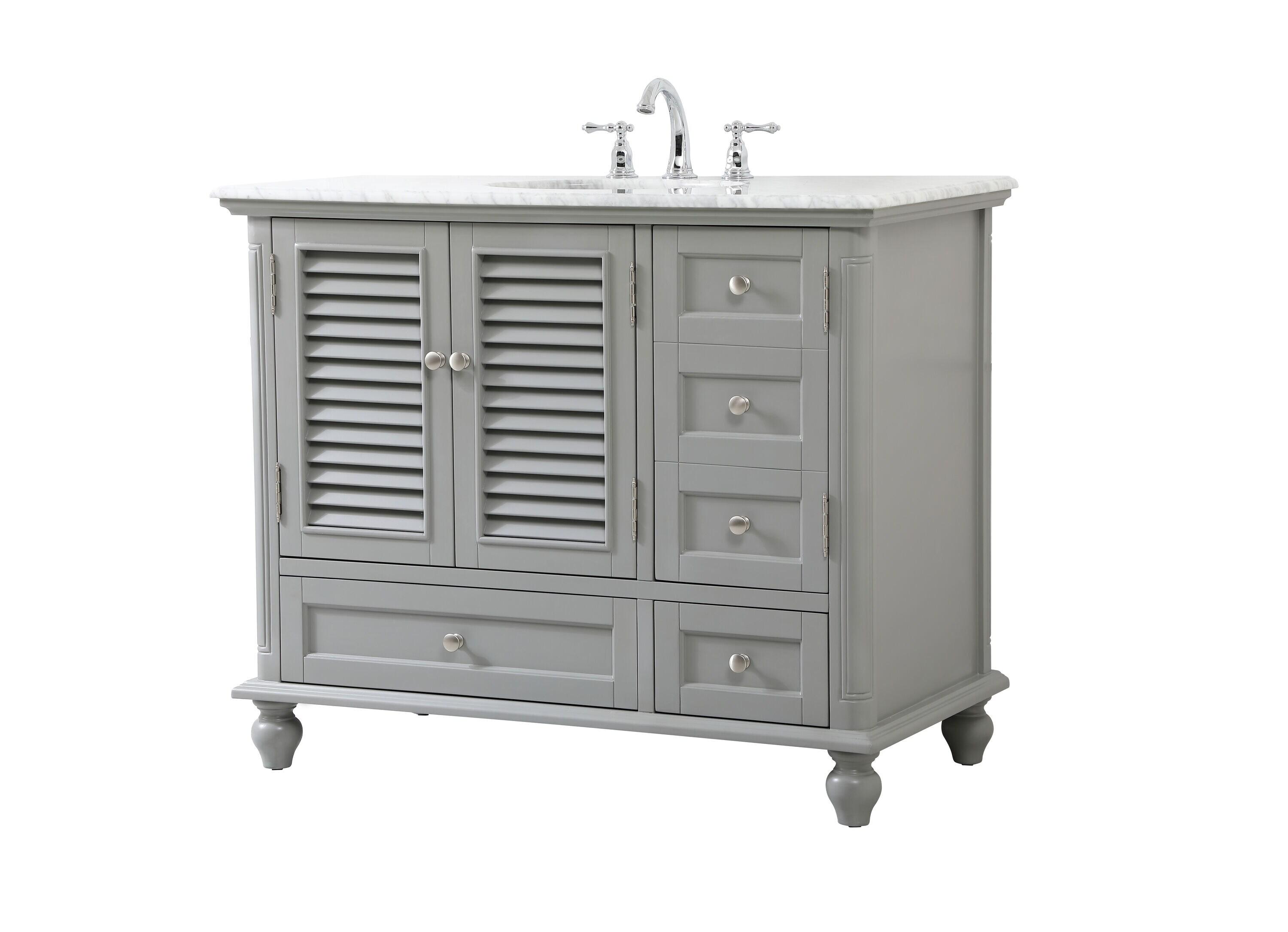 Elegant Kitchen and Bath Elegant Kitchen and Bath 42 Inch Single Bathroom Vanity
