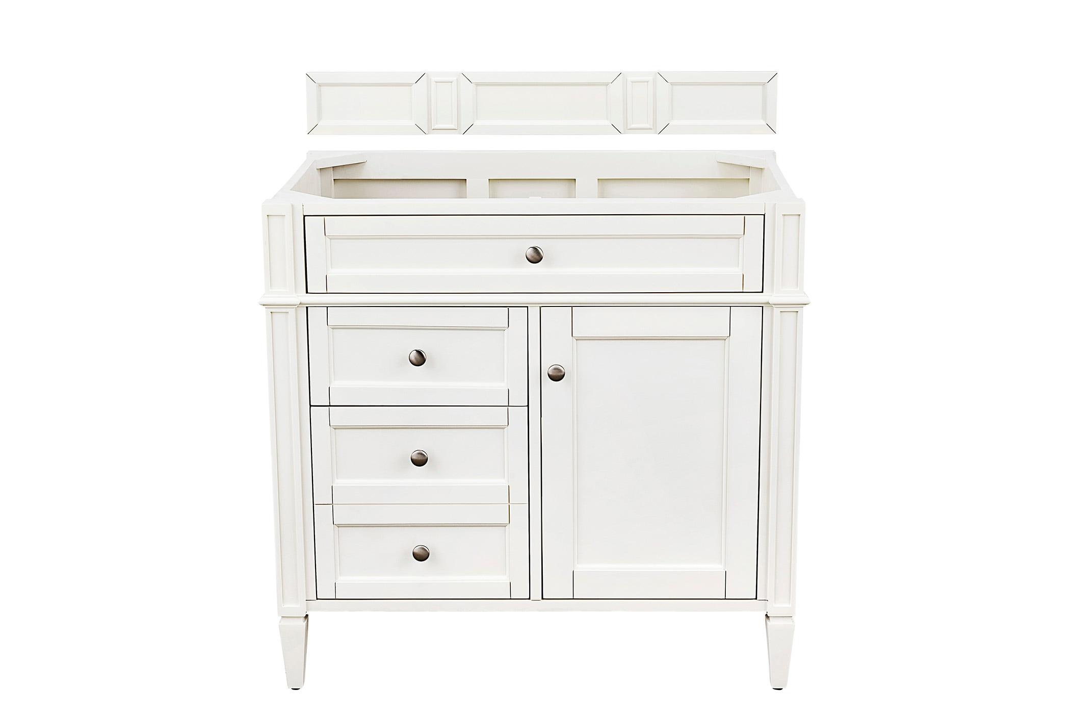 Bright White 36" Single Freestanding Bathroom Vanity Base