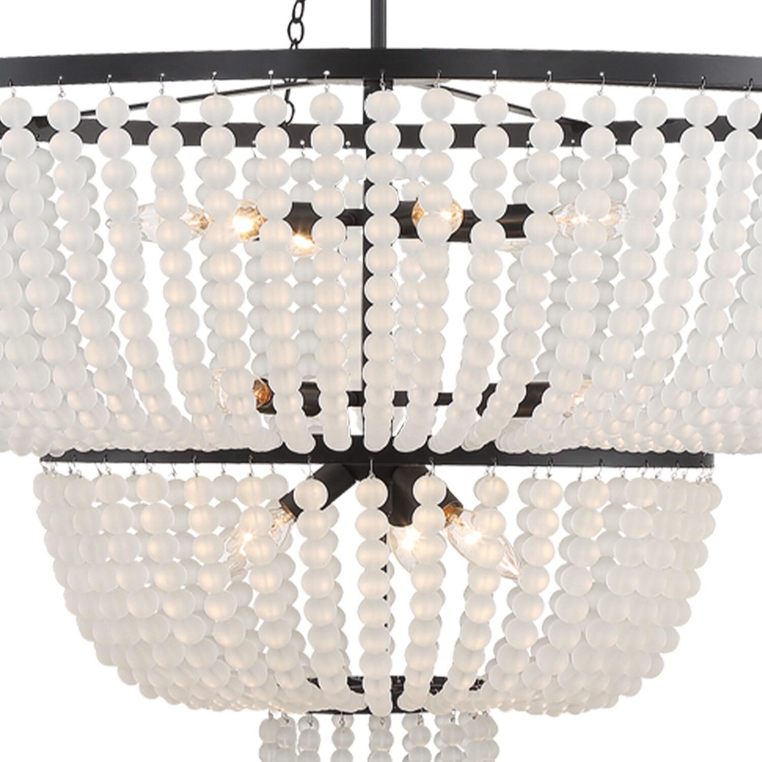 Crystorama Lighting Rylee 12 - Light Chandelier in  Matte Black