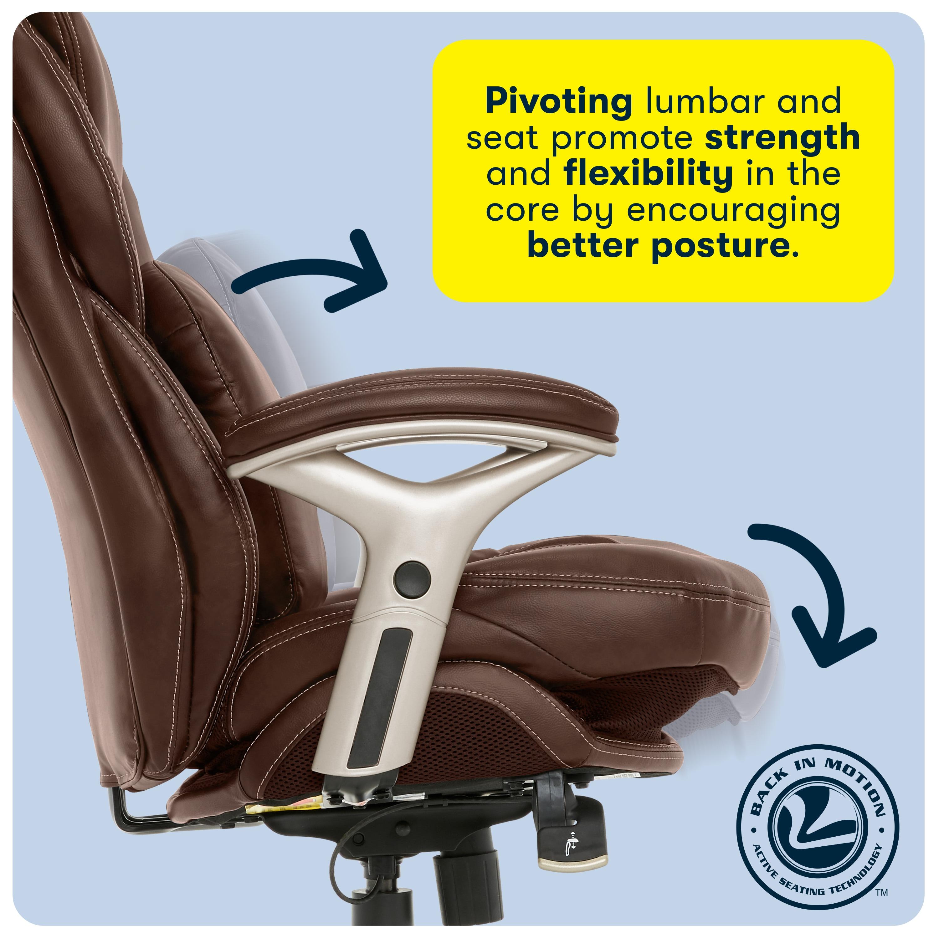 Serta Claremont Ergonomic Executive Office Chair with Back in Motion Technology and Lumbar Support