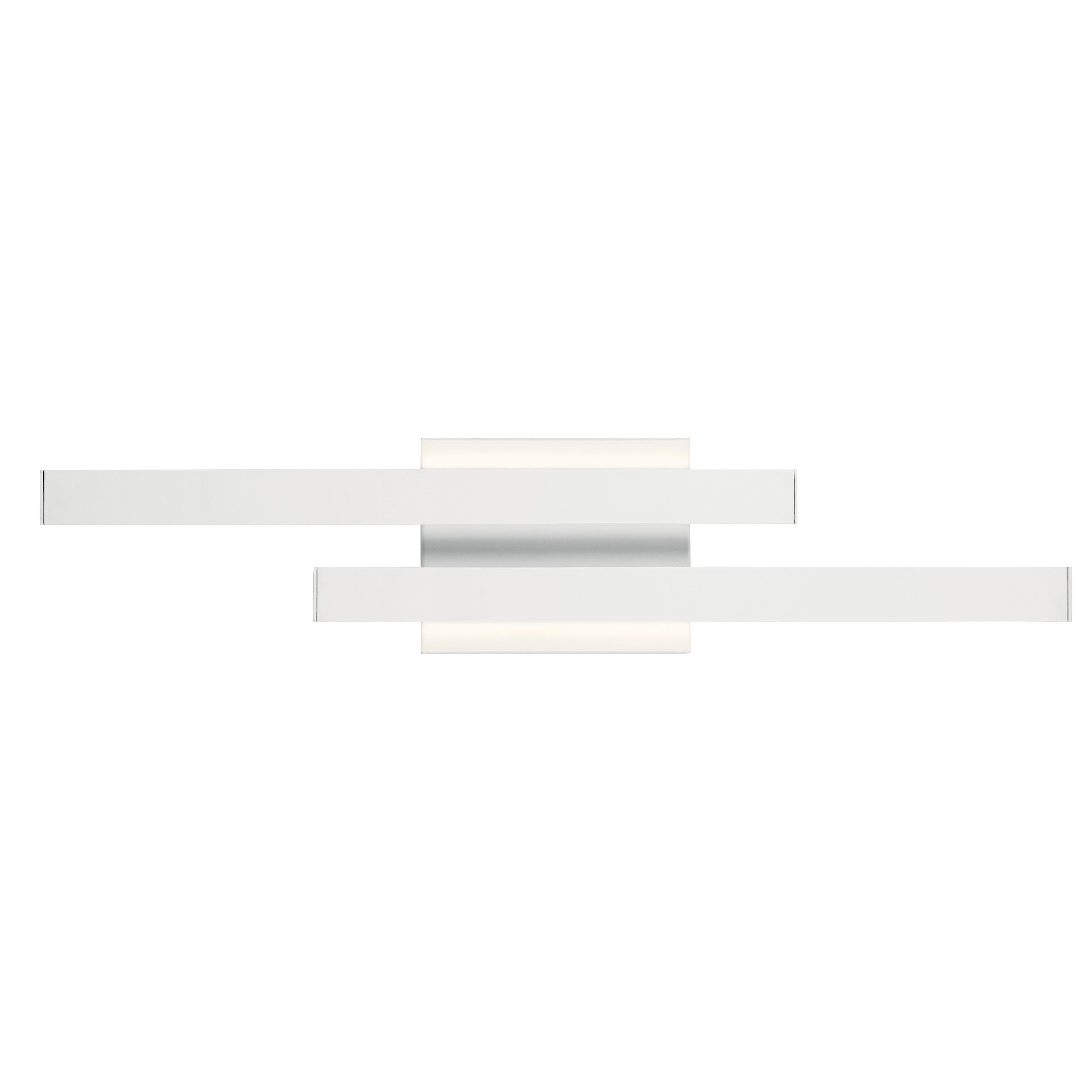 22.25 Inch 17W 2 Led Wall Sconce-White Finish Elan Lighting 83702Wh