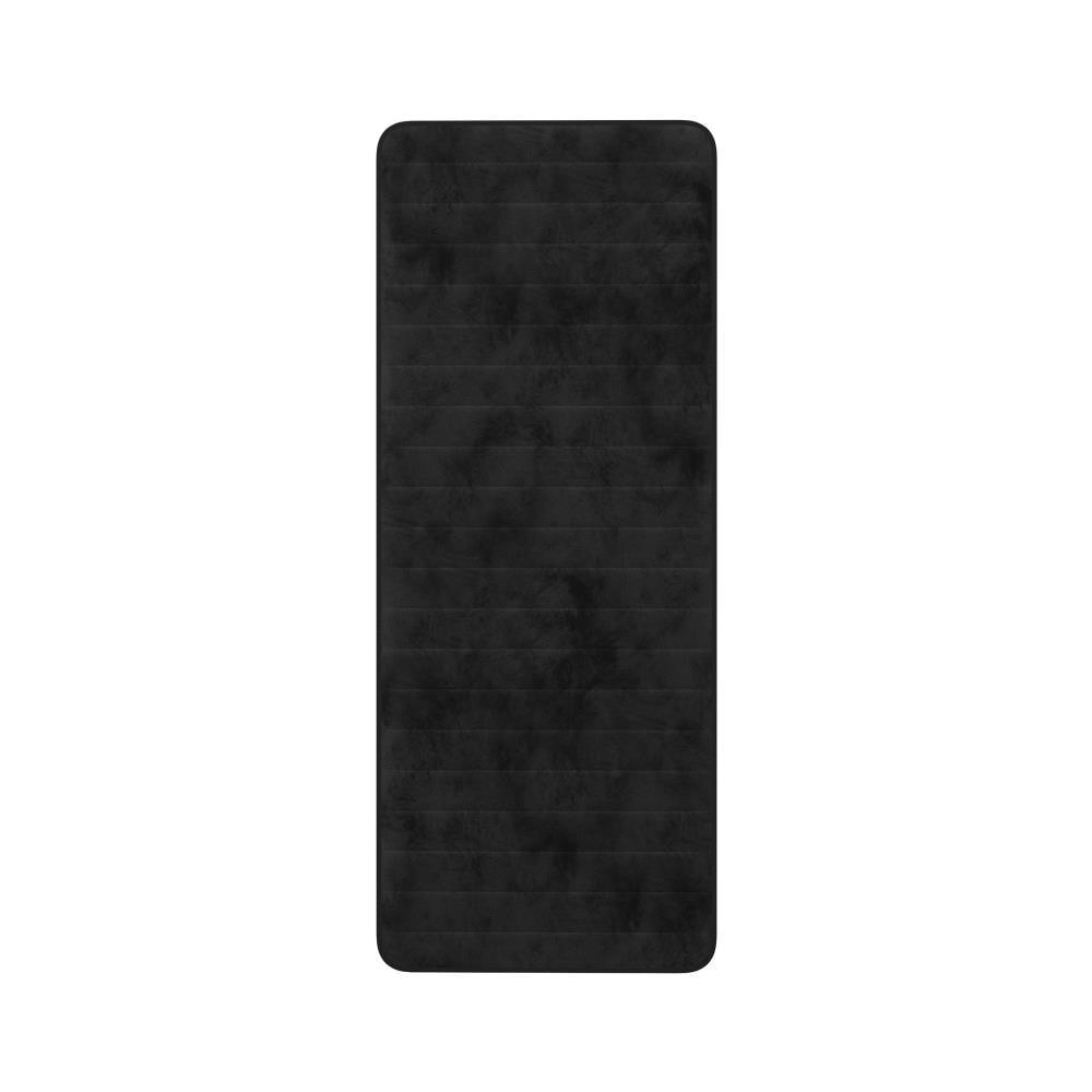 Hastings Home Memory Foam Nonslip Oversized Bathroom Rug - 24" x 59", Black