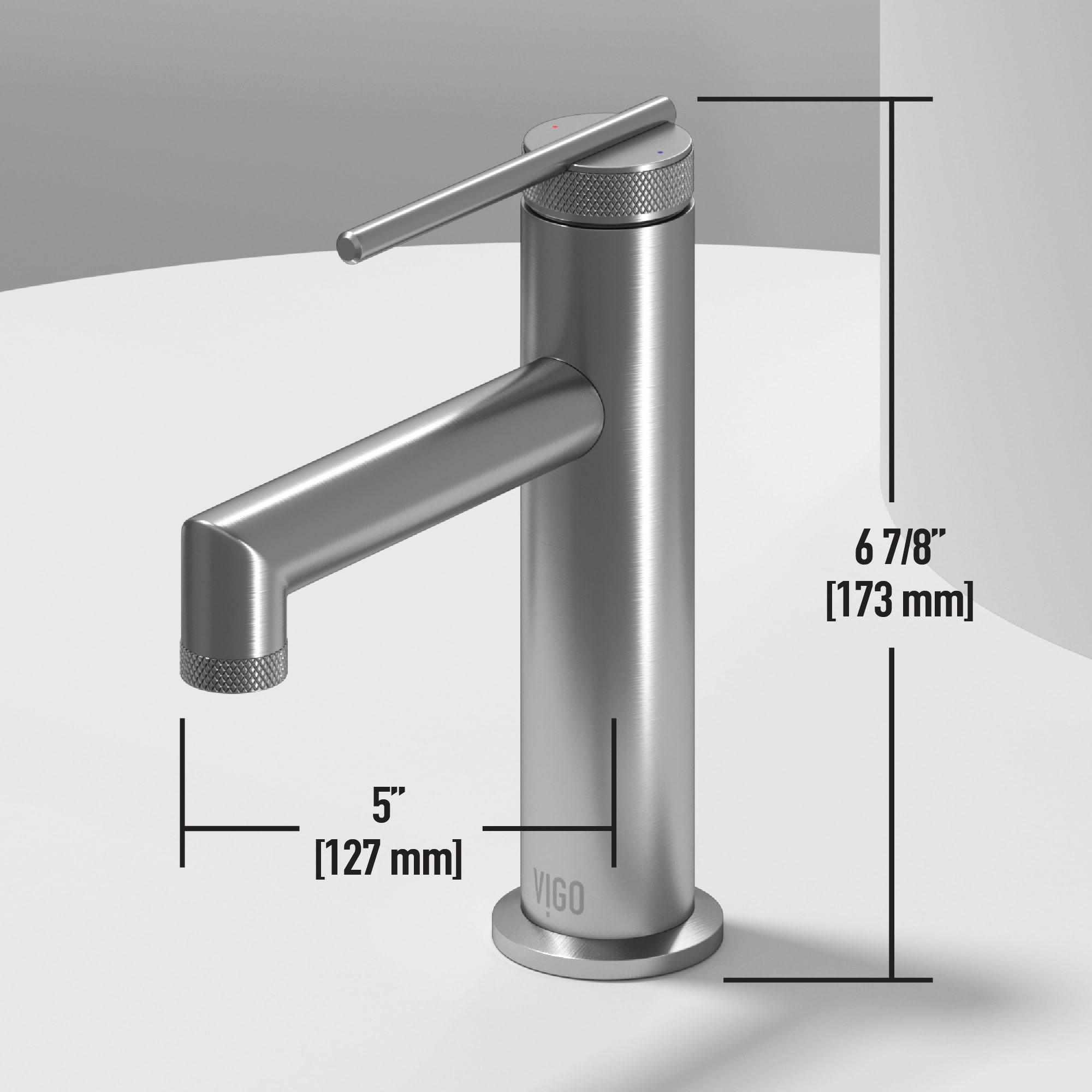 Sterling 7" H Single Handle Single Hole Bathroom Faucet