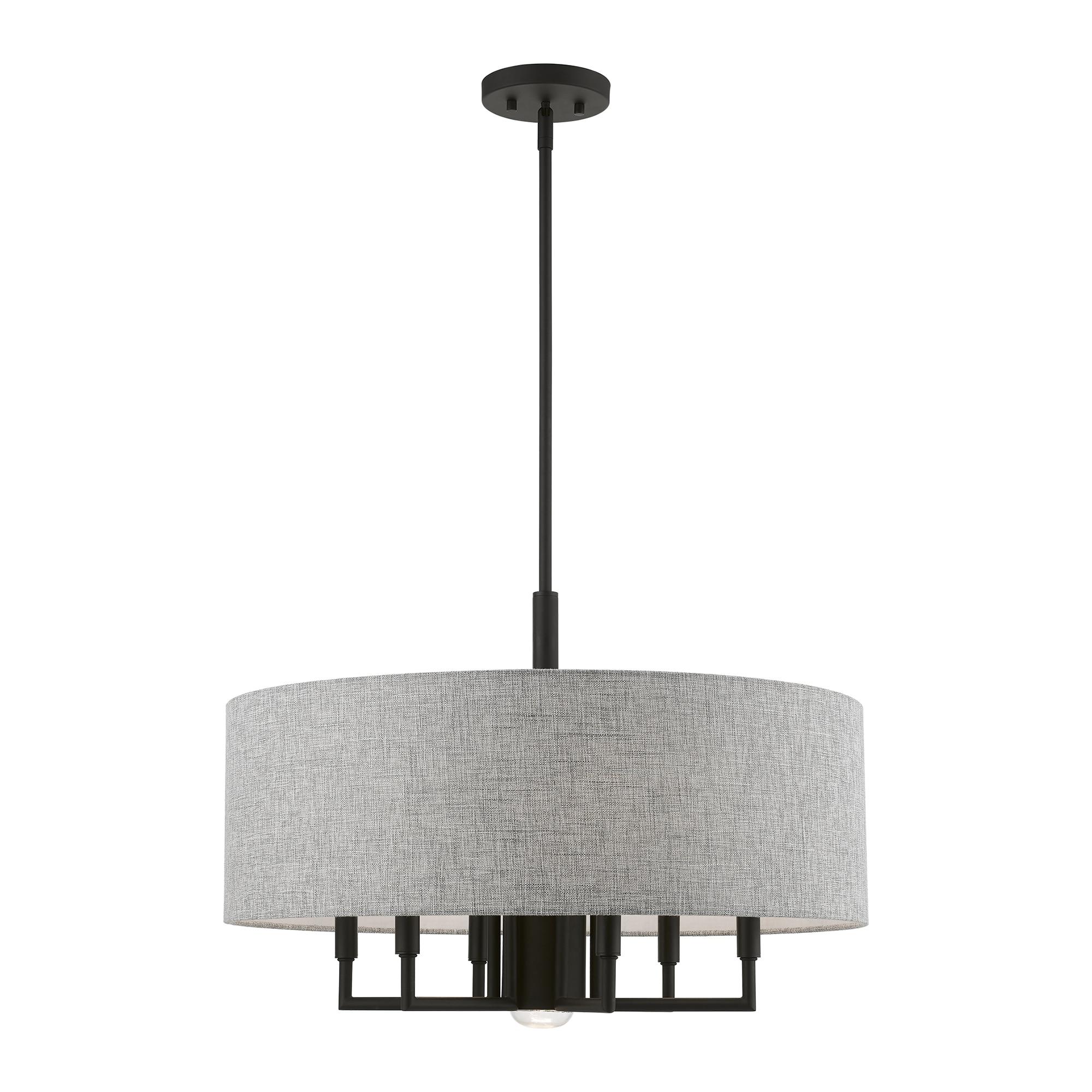 Livex Lighting Dakota 7 - Light Pendant in  Black