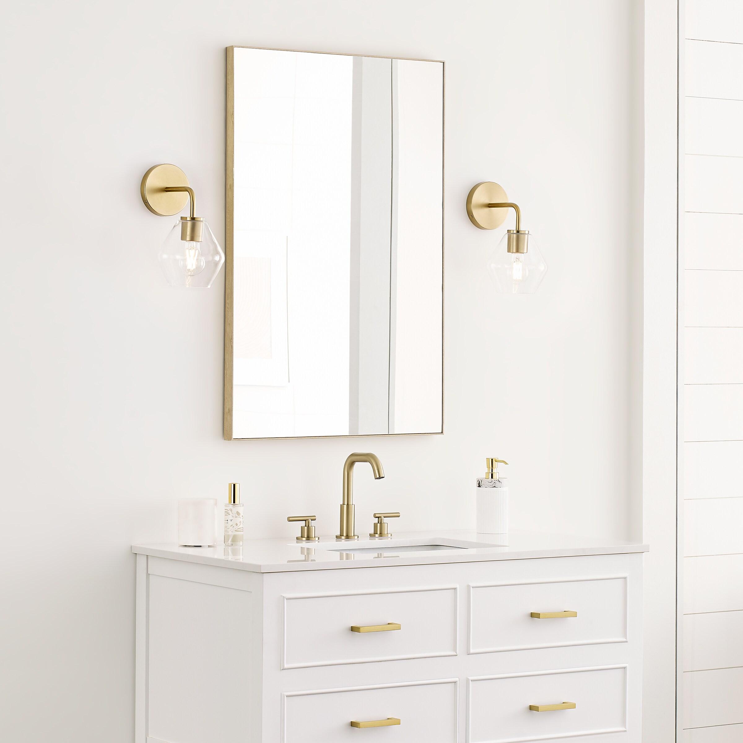 Rooks Single Light Glass Steel Dimmable Armed Sconce