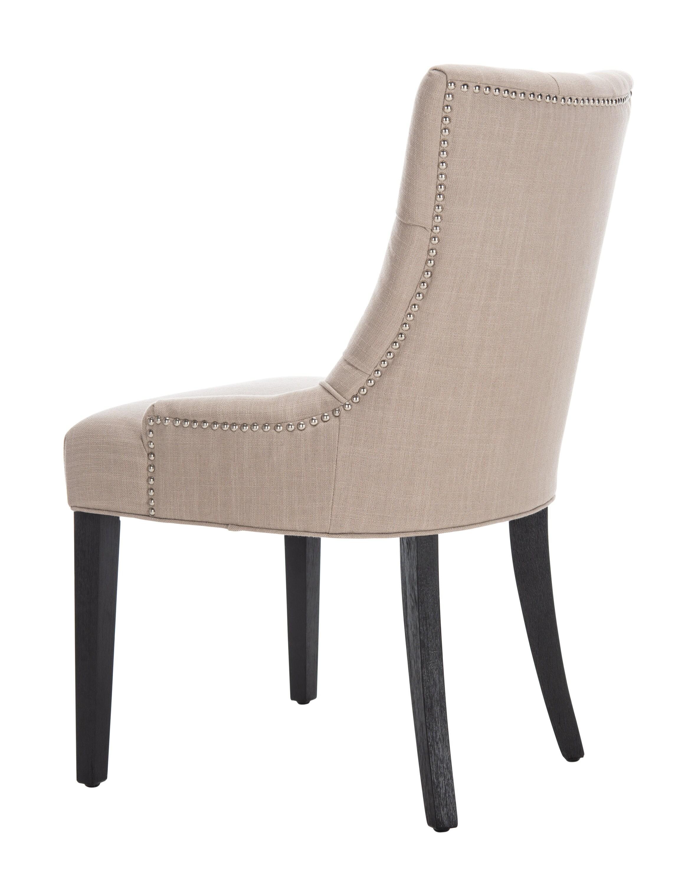Abby 19''H Tufted Side Chairs (Set of 2) - True Taupe - Safavieh.