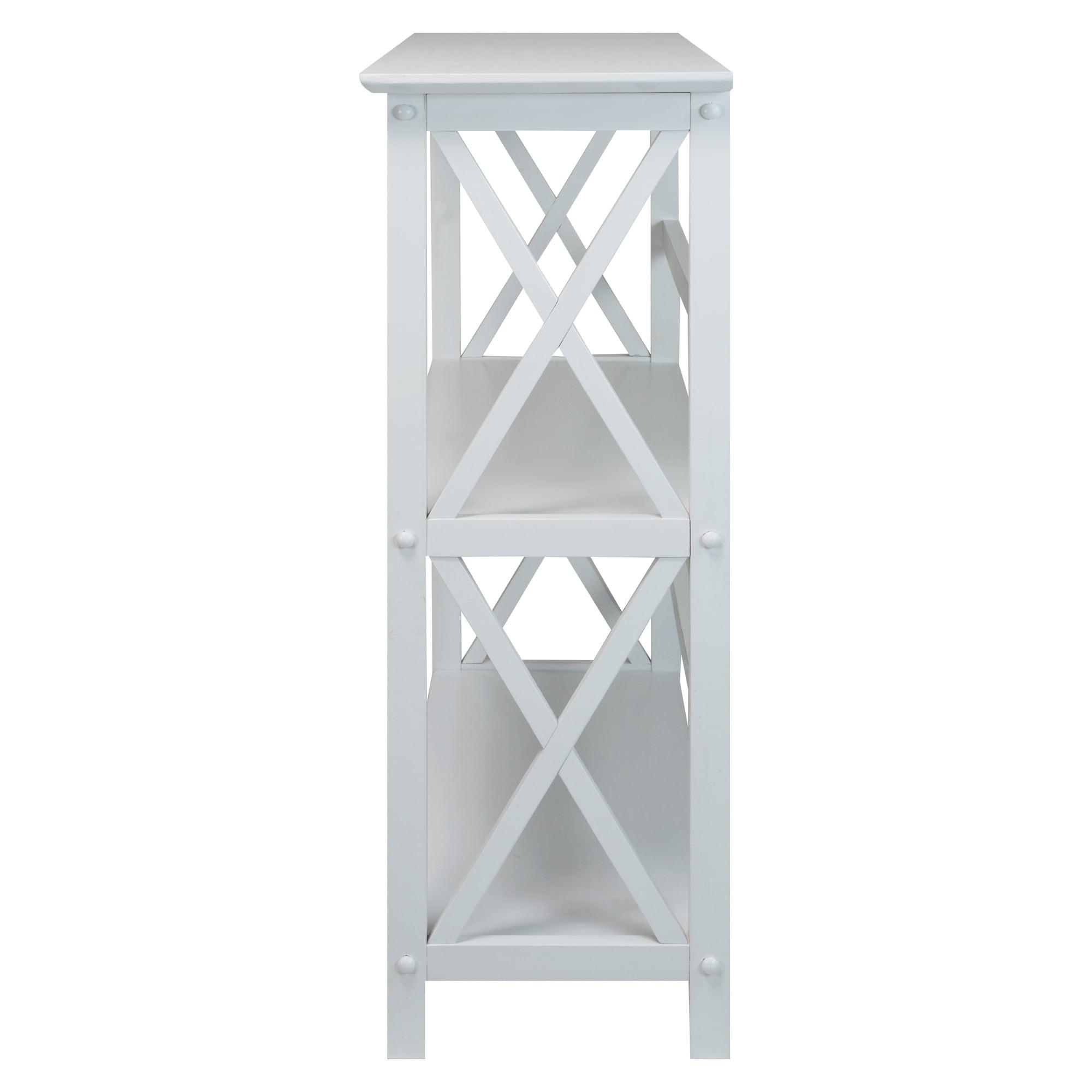 Ebern Designs Solid Wood Etagere Bookcase