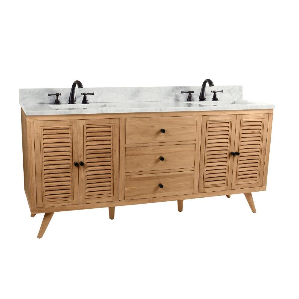 Harper 73" W x 22" D x 35" H Double Bathroom Vanity Set