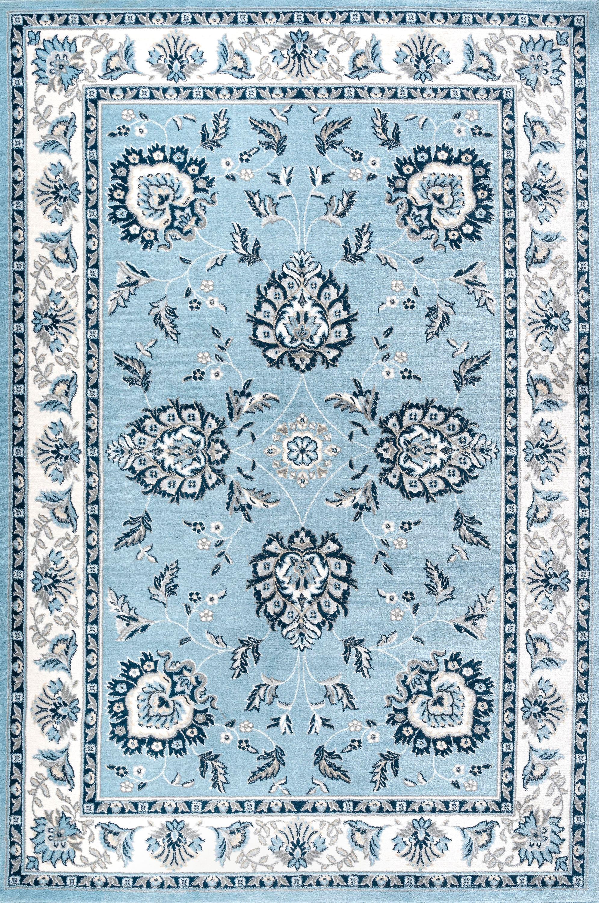 3'x 5' Cherie French Cottage Area Rug, Blue/Cream - JONATHAN Y