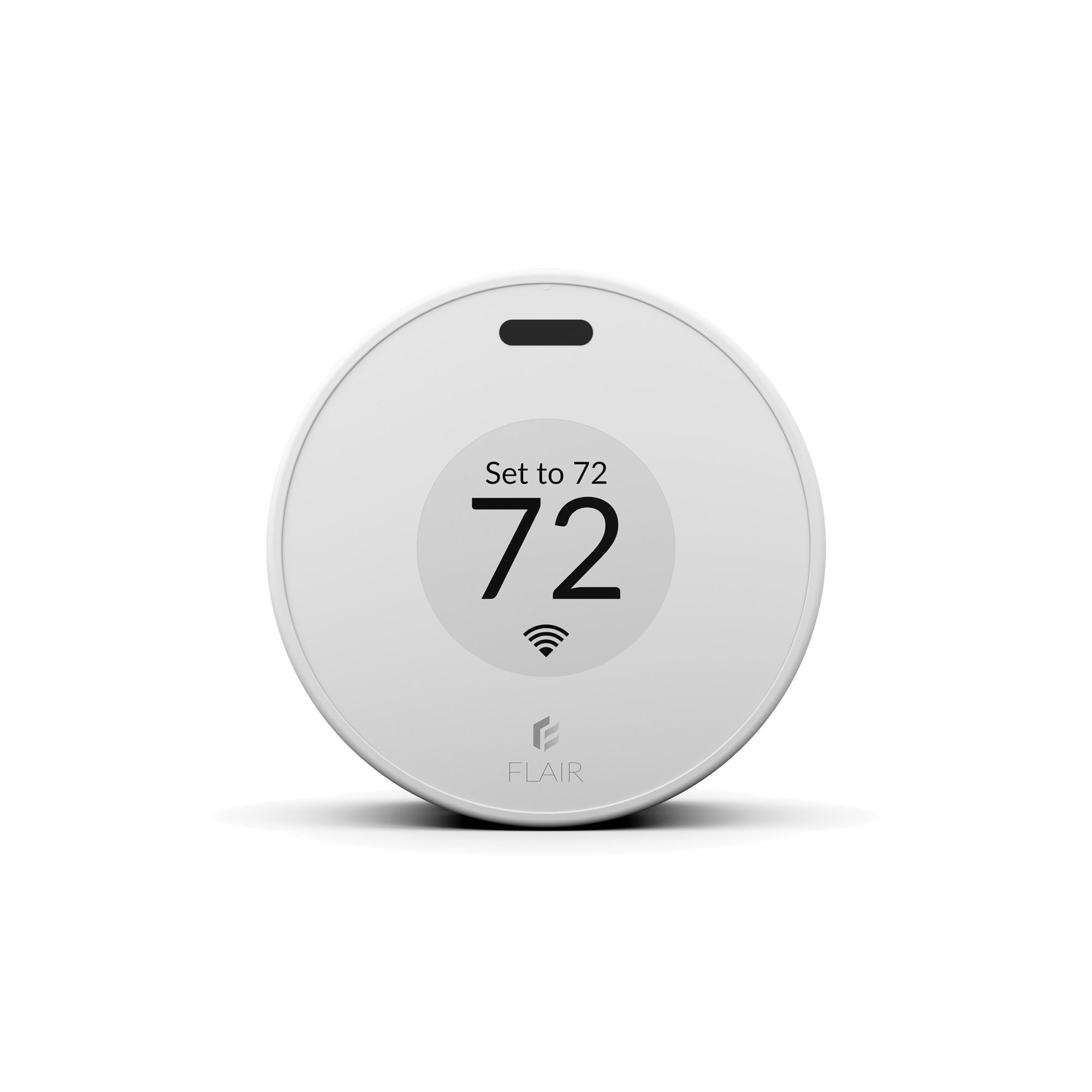 Flair Puck, WiFi Wireless Thermostat (Pearl White). Controls Flair Smart Vents. Compatible with Alexa, works with ecobee, Honeywell smart thermostats, and Google Assistant.