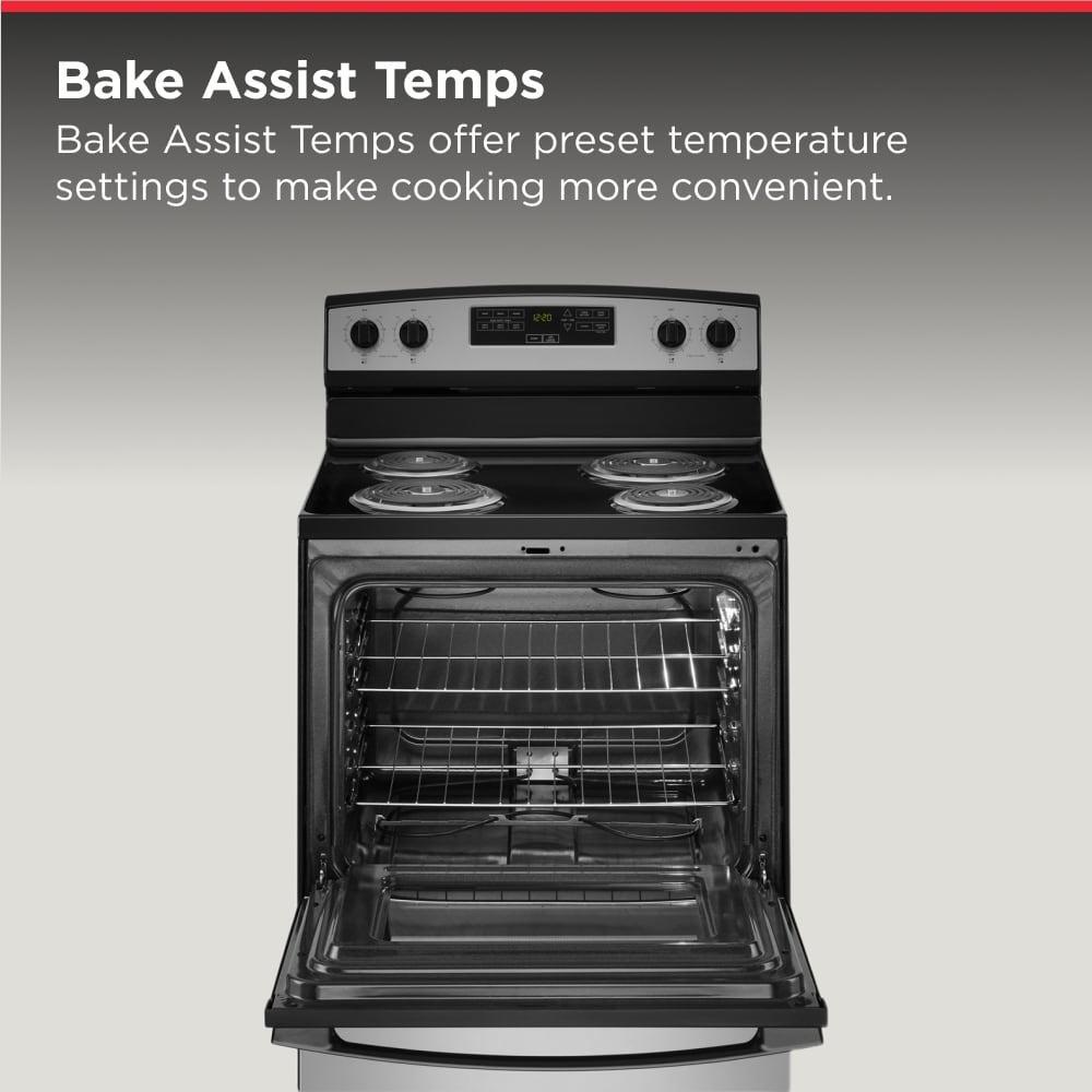 Amana 30-inch 4.8 cu ft Electric Range in Stainless Steel