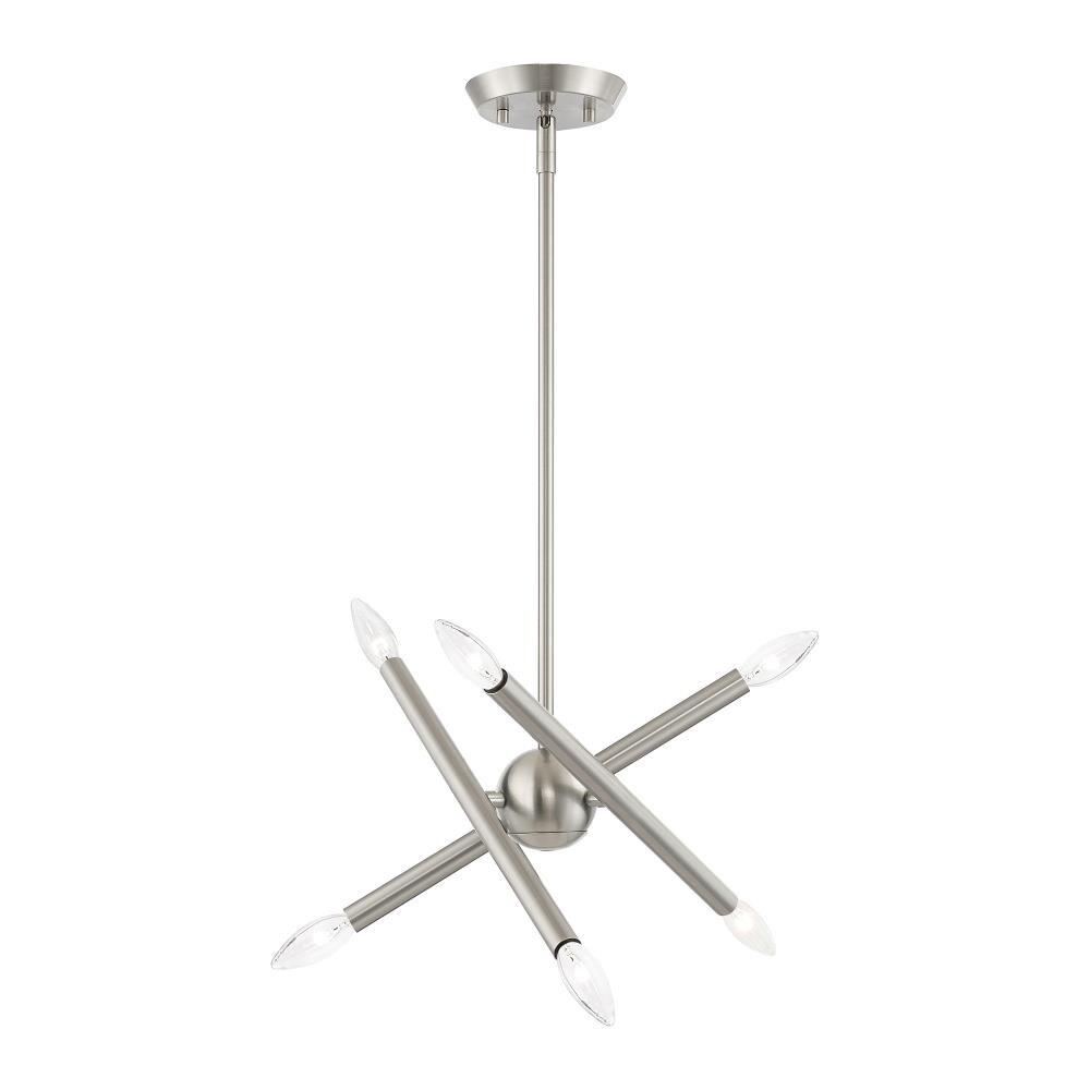 Livex Lighting Soho 6 - Light Chandelier in  Brushed Nickel