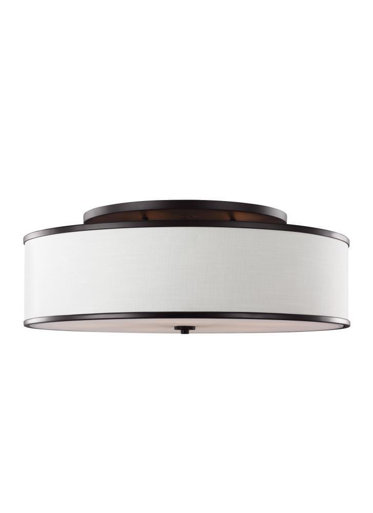 Deeann 5 Light Fabric Semi Flush Mount