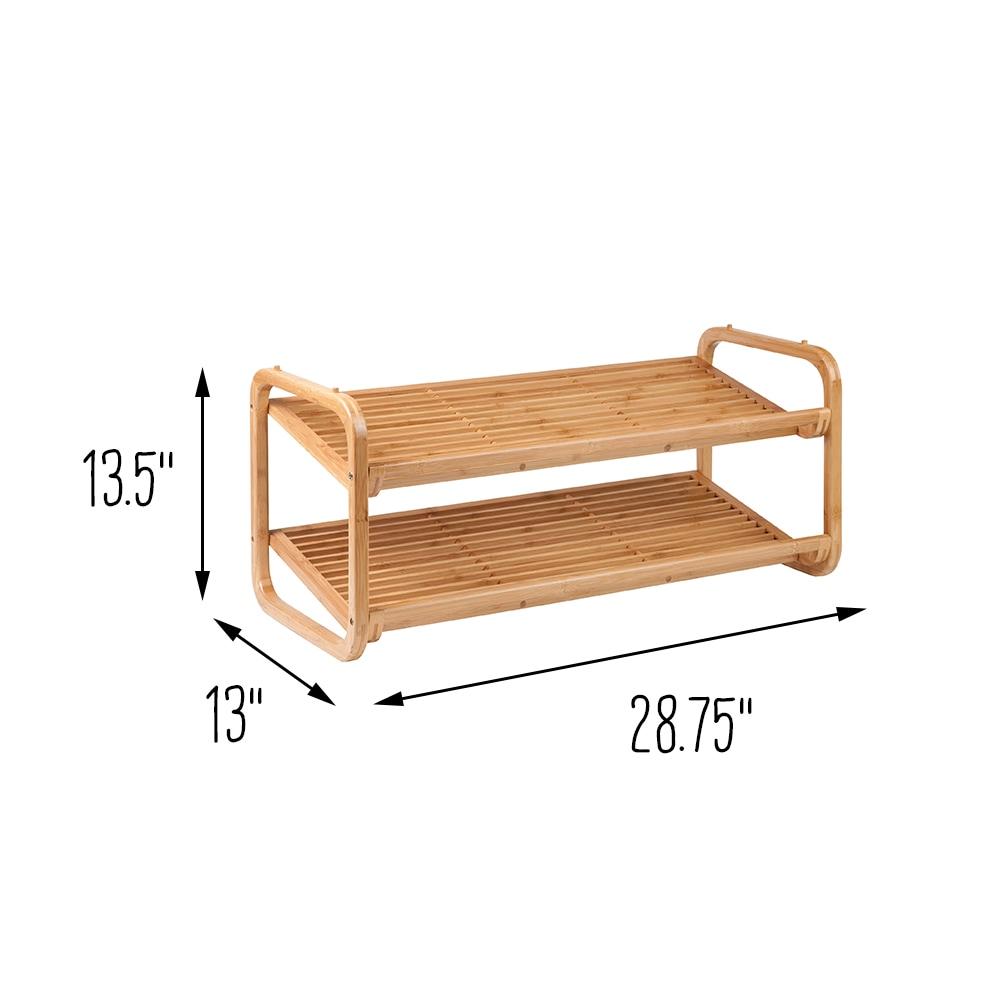 Honey-Can-Do 2 Tier Bamboo Shoe Rack