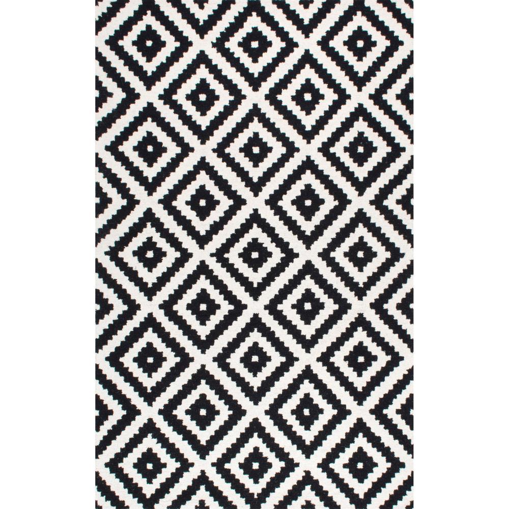 Nuloom Kellee Geometric 6 Square Wool Indoor Area Rug for Living Room Bedroom Dining Room Kitchen, Beige/Brown