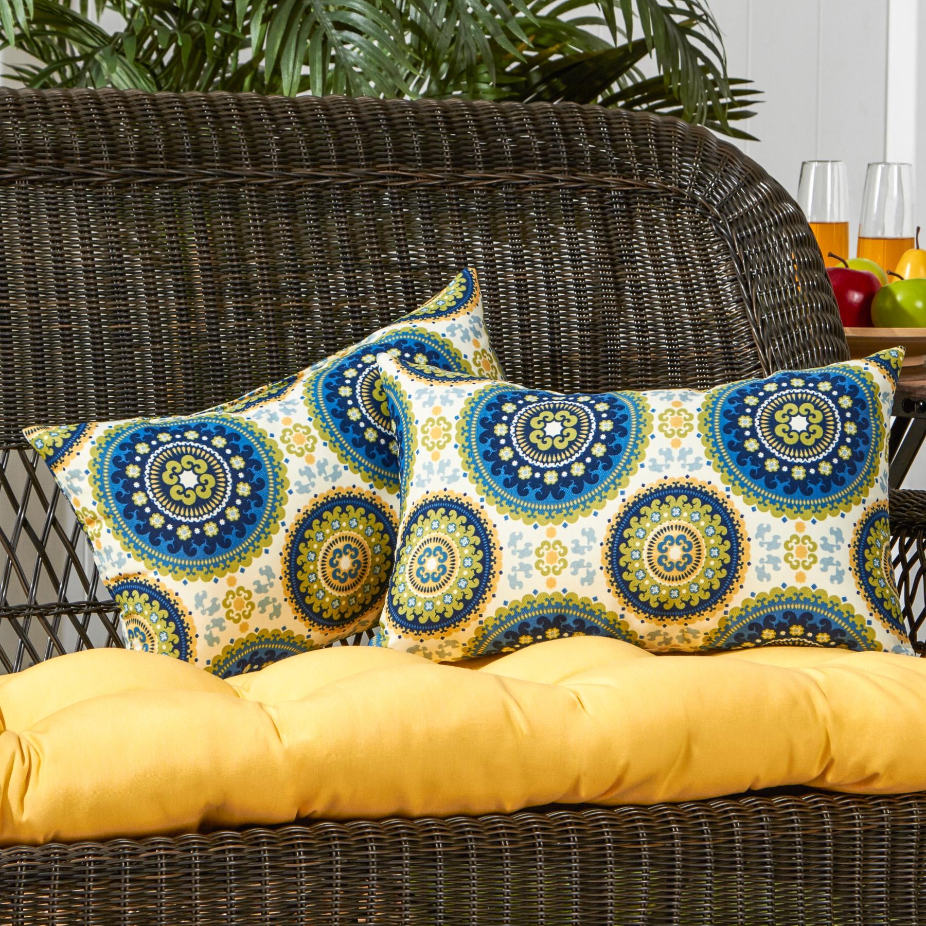 Indoor/Outdoor Reversible Throw Pillow