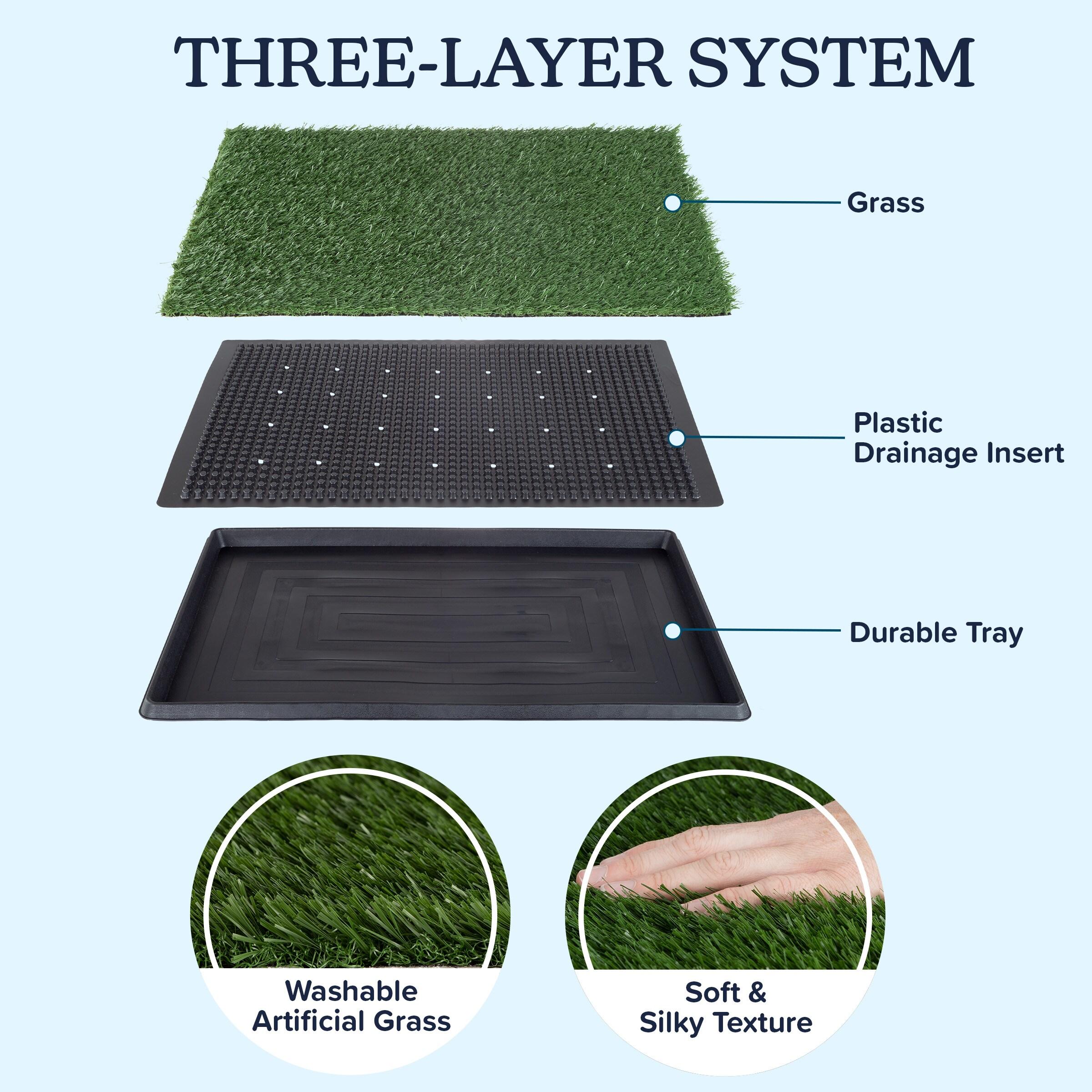 Pet Adobe Artificial Grass Potty Trainer Mat 20x25