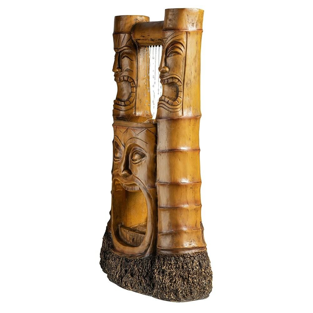 Design Toscano Tiki Gods of Hawaiian Islands LED Garden Fountain