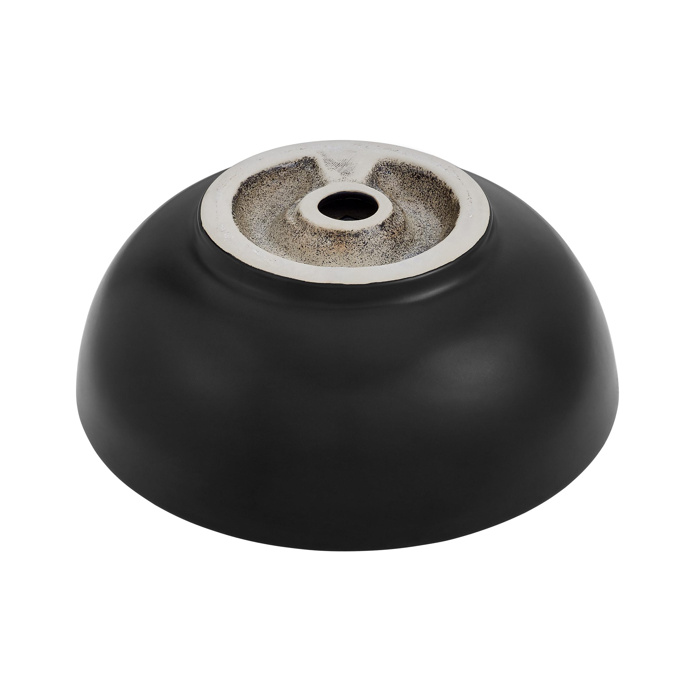 Besançon 17” Round Vessel Sink in Matte Black