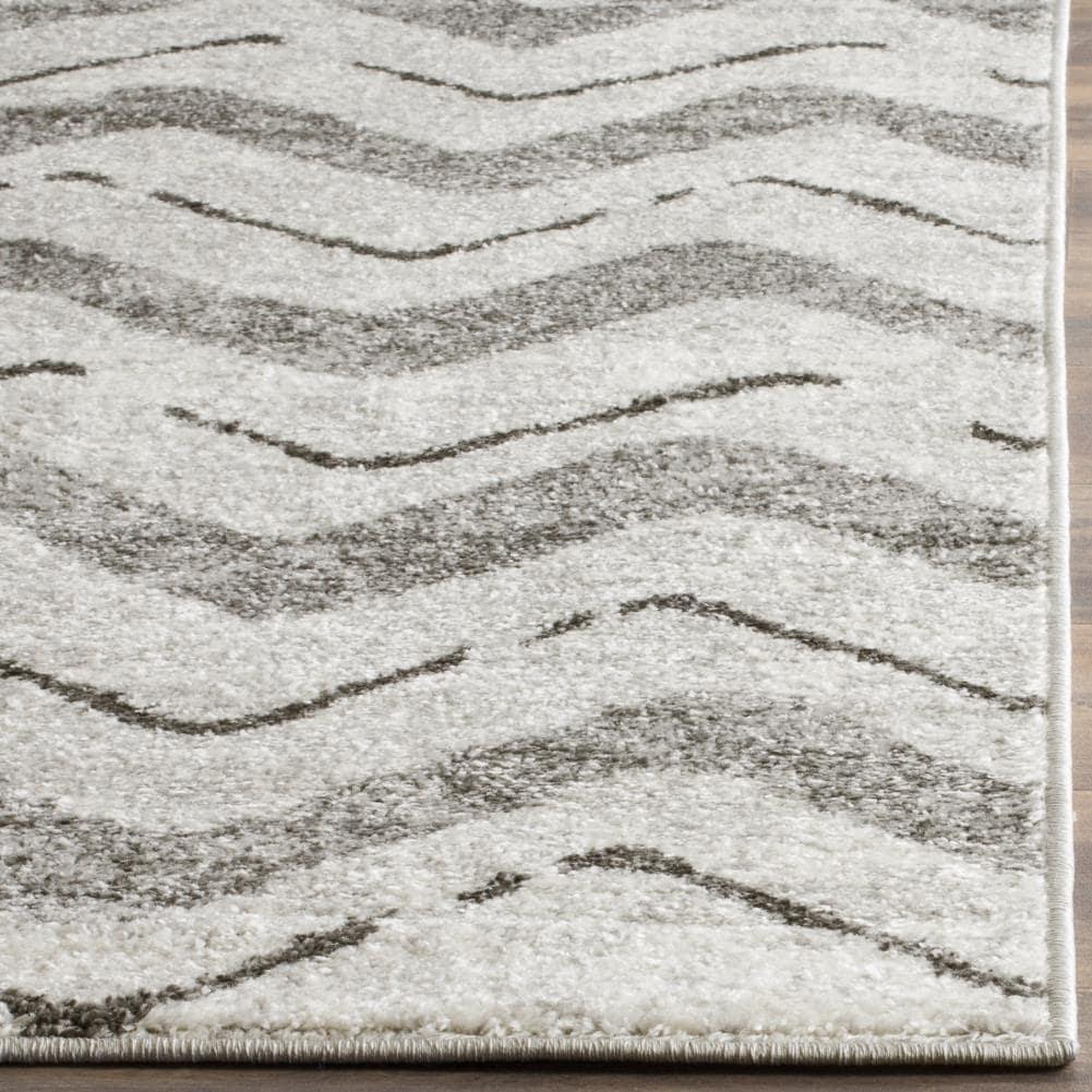 Adirondack ADR121 Power Loomed Area Rug - Silver/Charcoal - 8'x10' - Safavieh.
