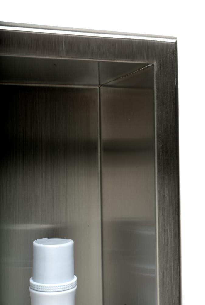 Square Stainless Steel Single Shower Niche