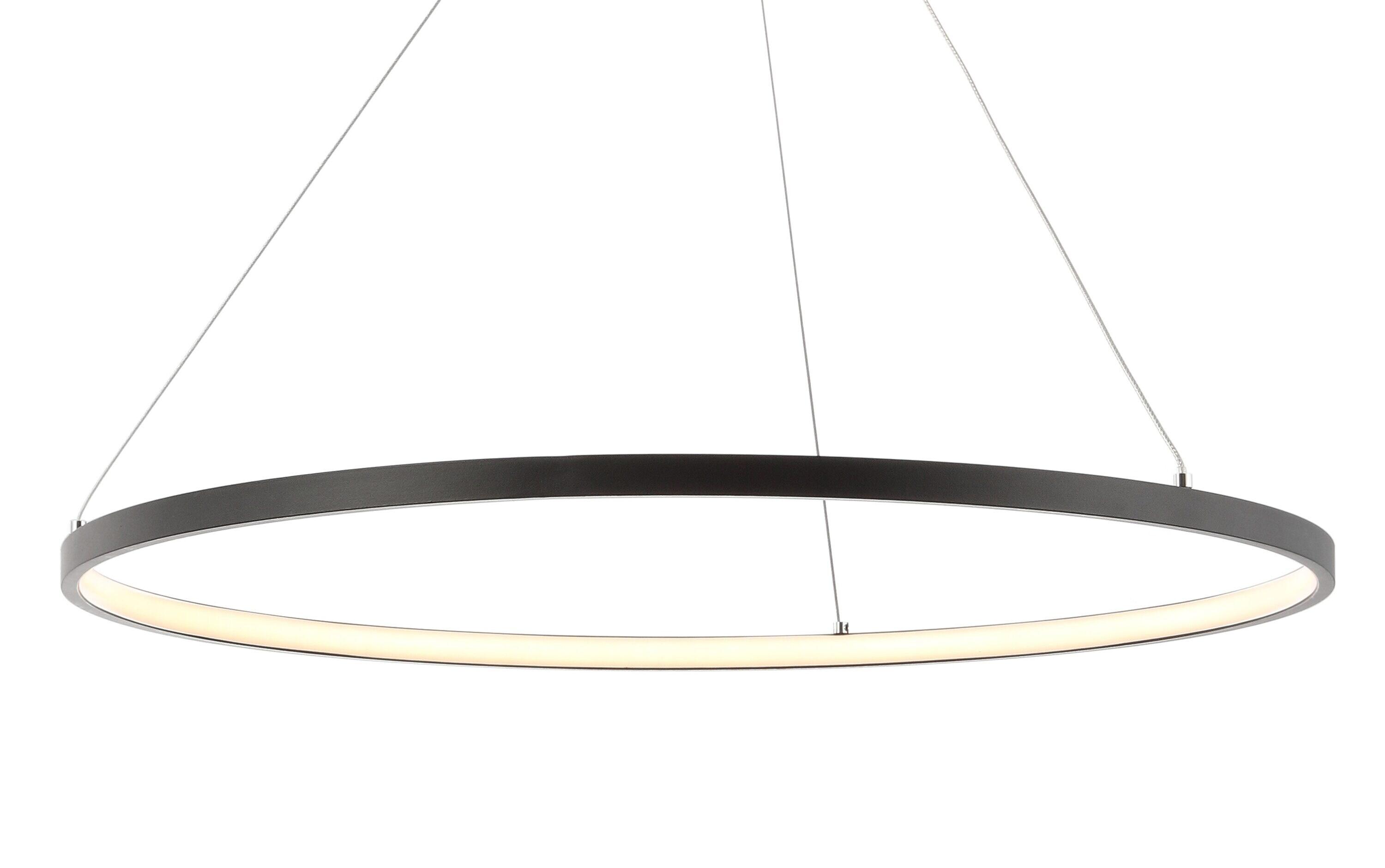 Brice 23.75″ Modern Contemporary Iron Integrated LED Pendant, Matt Black