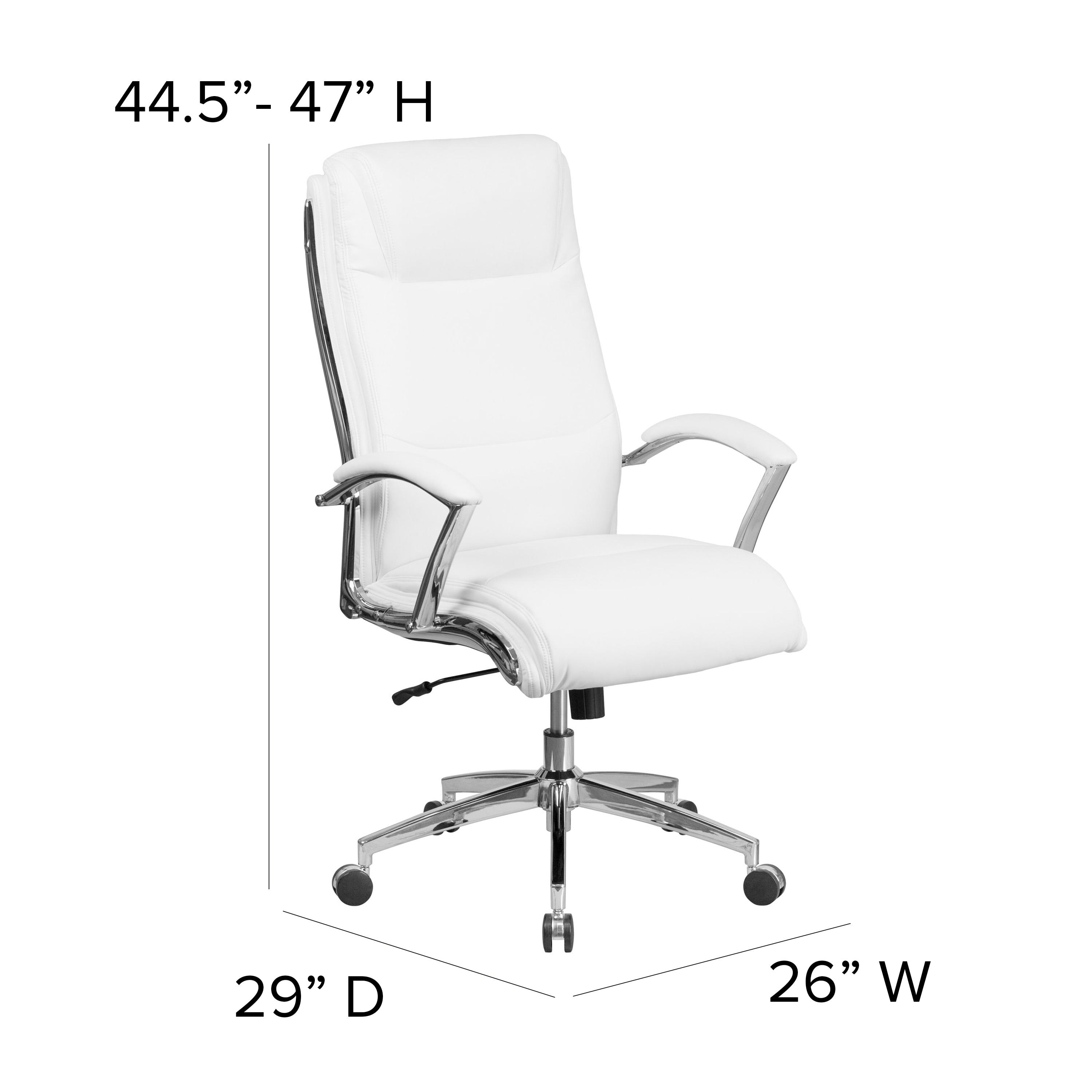 Flash Furniture High Back Designer Smooth Upholstered Executive Swivel Office Chair