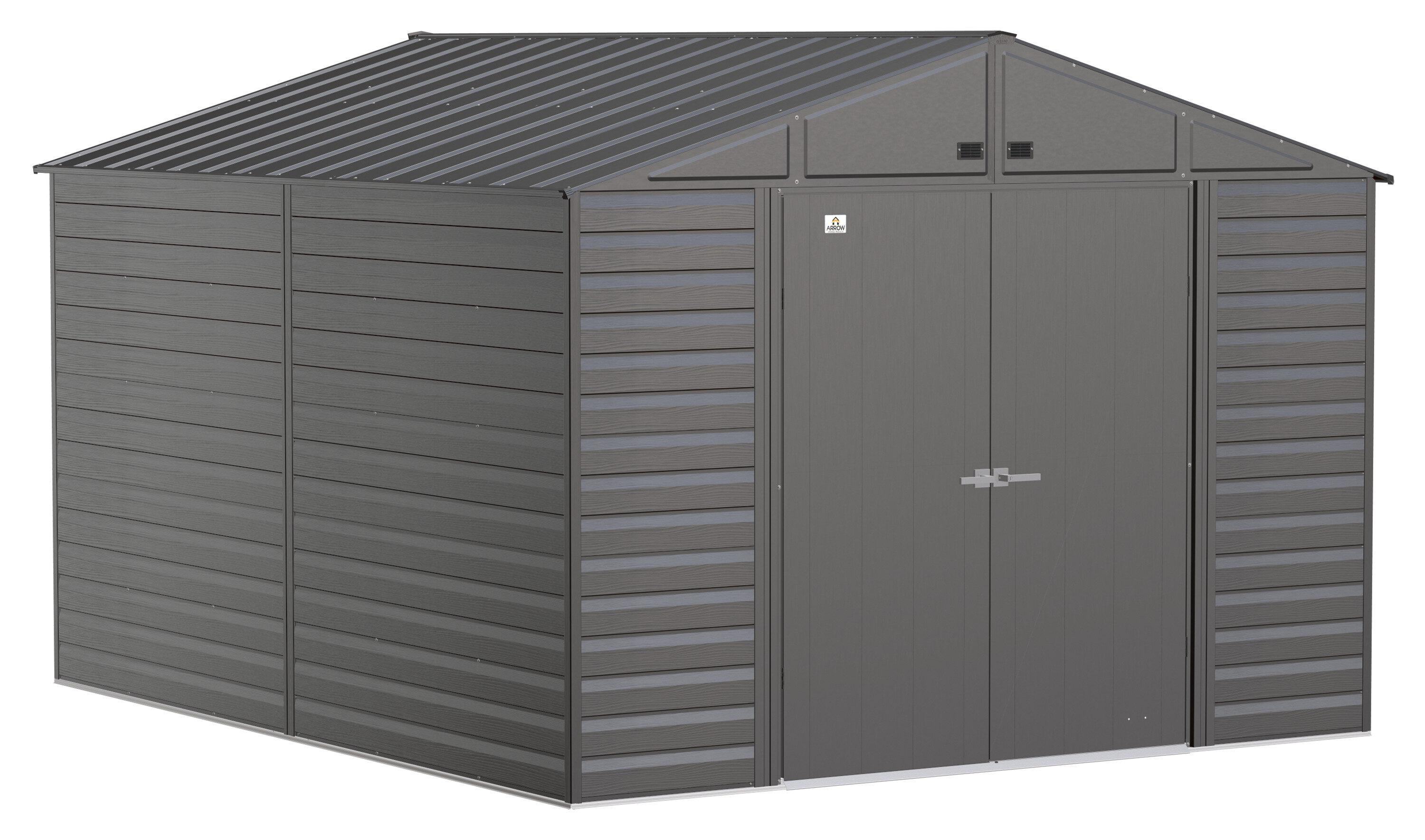 Arrow 10 ft. W x 12 ft. D Metal Storage Shed