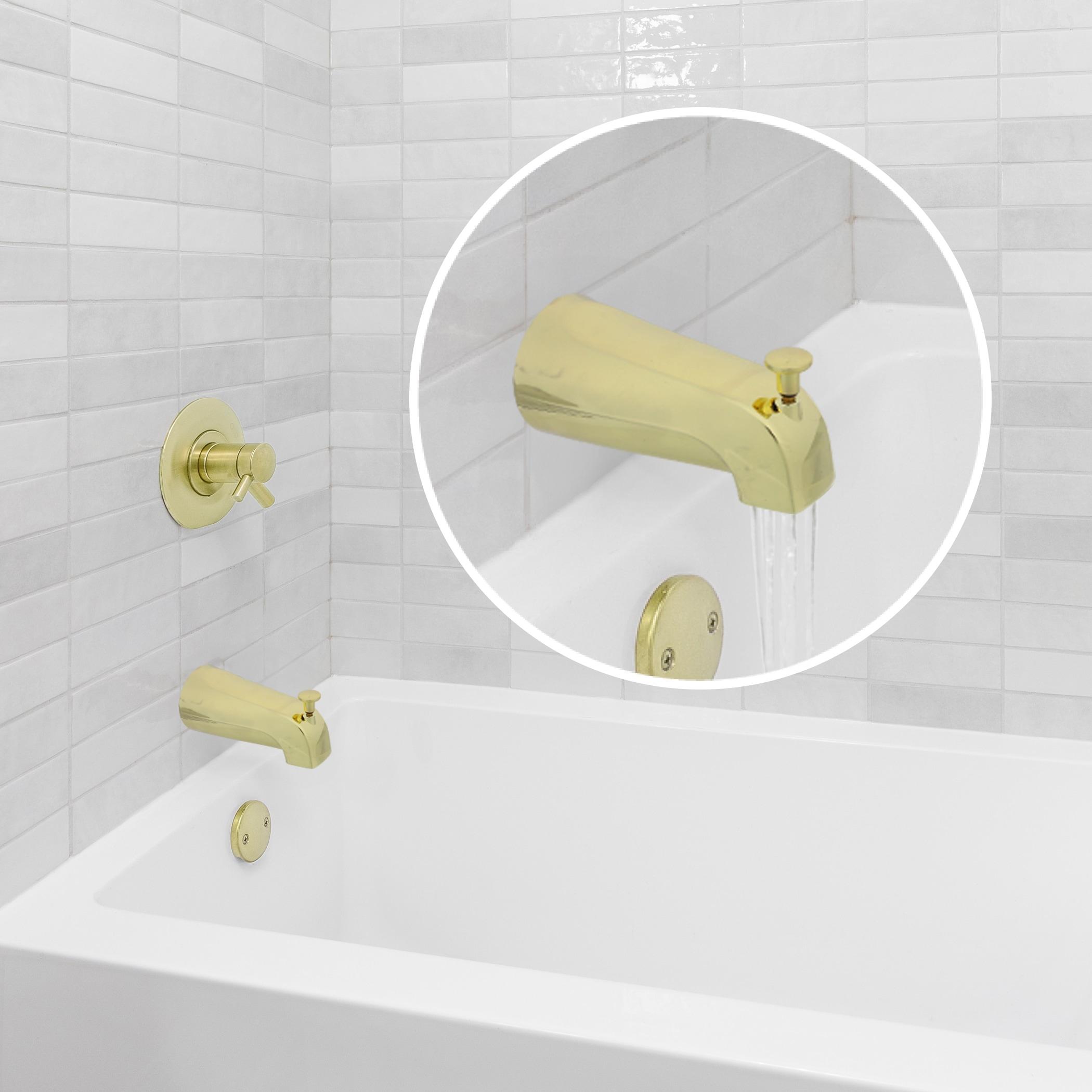 Danco 70-89265 Universal Tub Spout with Diverter, Polished Brass