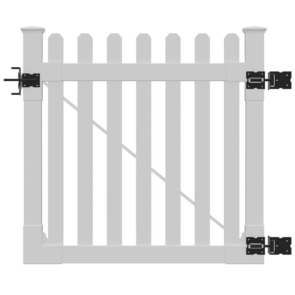 WamBam 4 ft. H x 4 ft. W Traditional Picket Gate