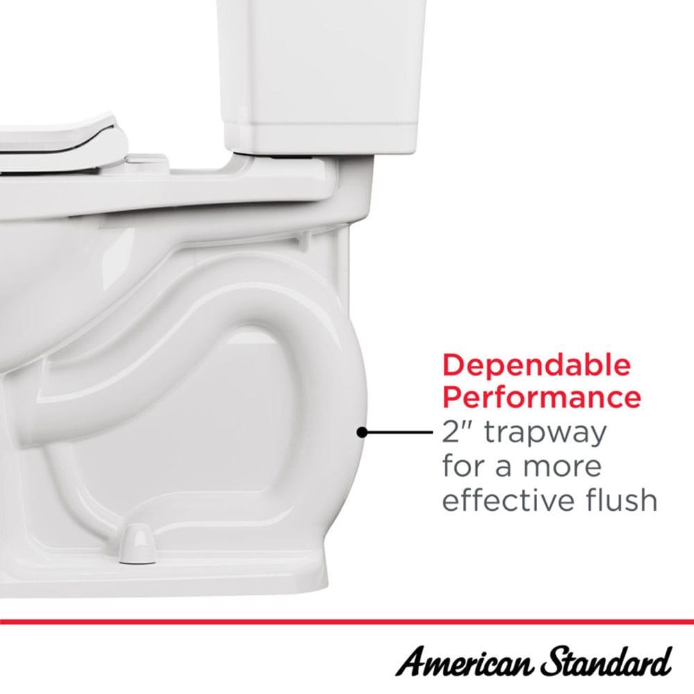 American Standard Edgemere 1.6 Gallons GPF Round Comfort Height Floor Mounted Kit (Seat Not Included)