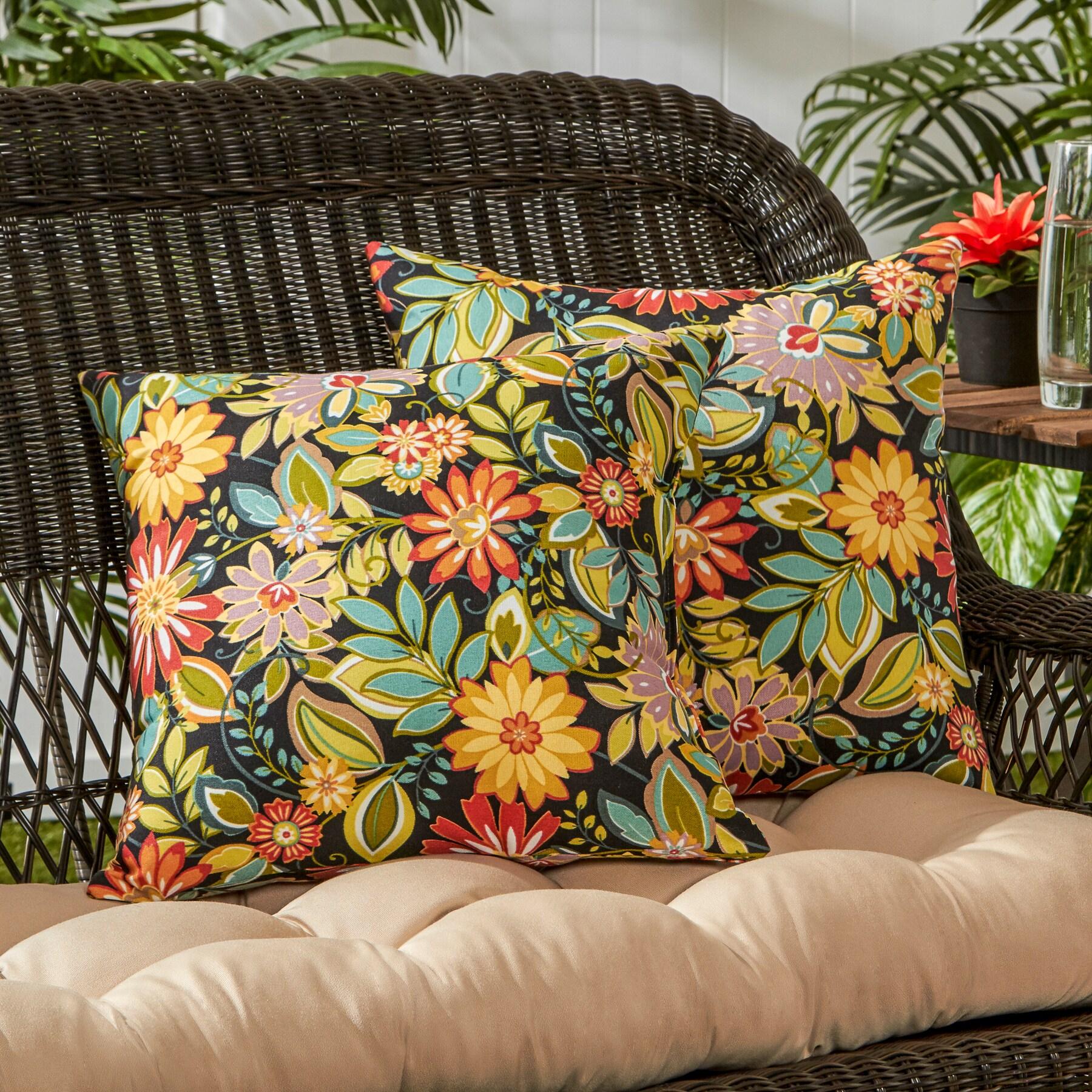 Indoor/Outdoor Reversible Throw Pillow