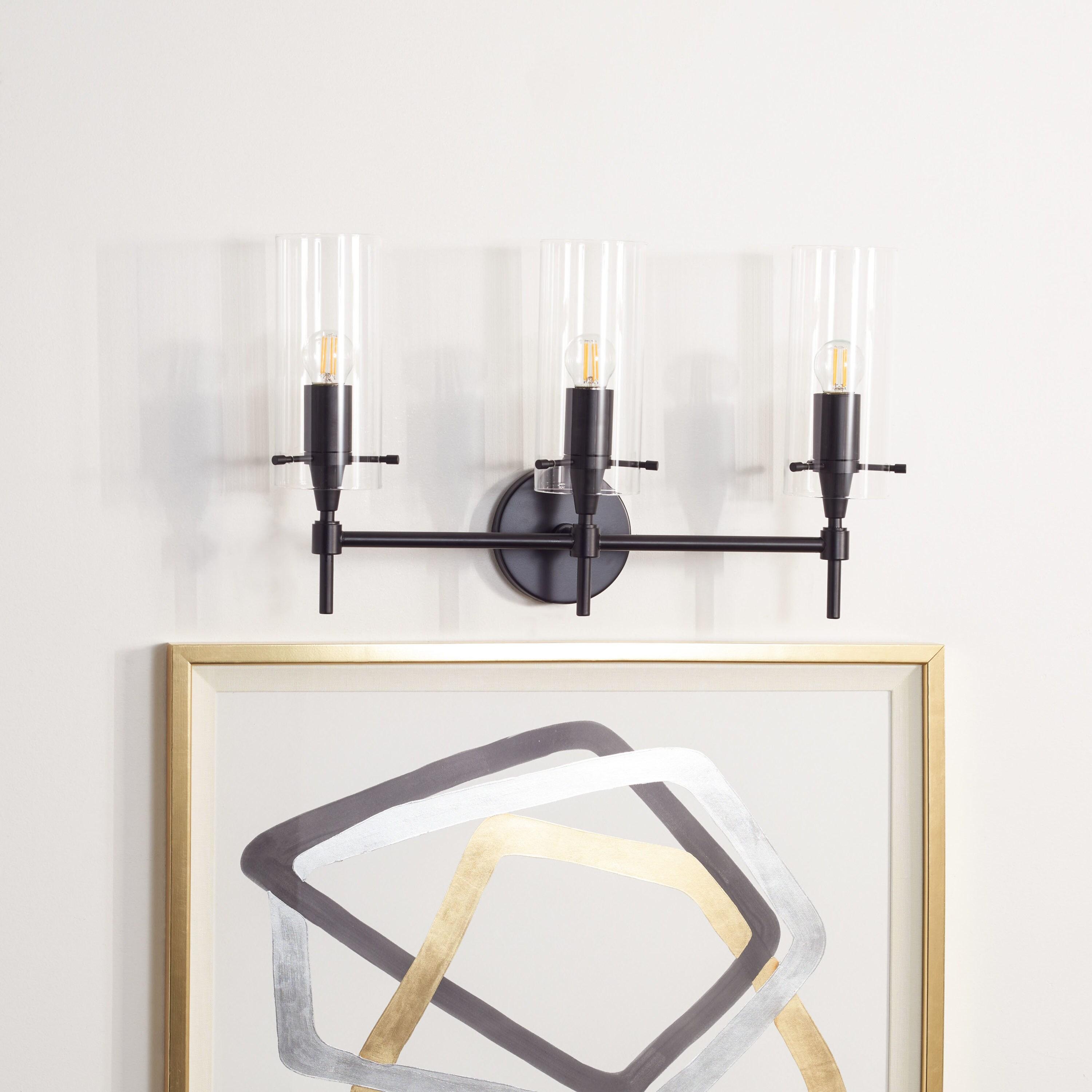 Norala Vanity Sconce - SCN5001 - Black - Safavieh