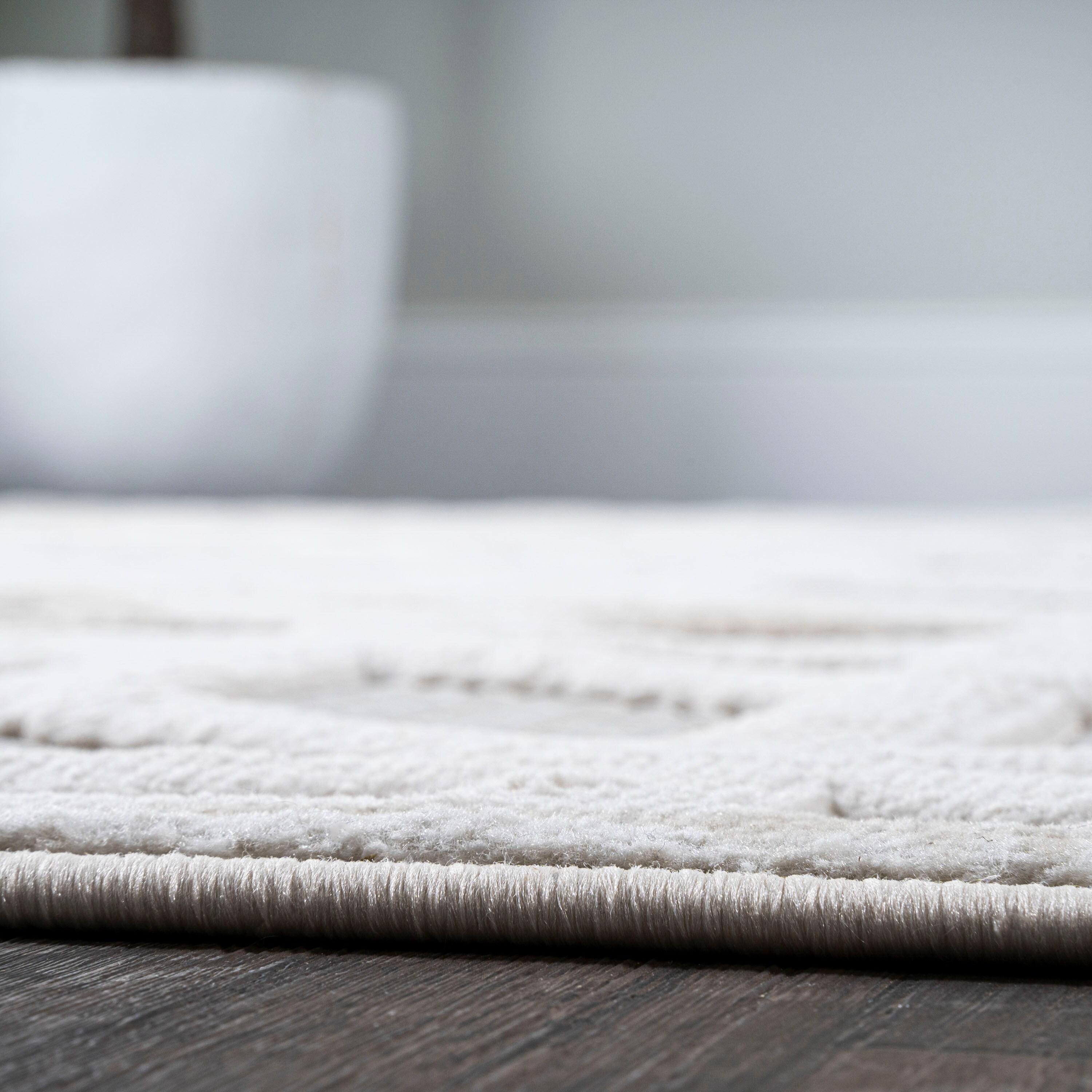 3'x5' Talaia Neutral Geometric Indoor/Outdoor Area Rug, Ivory - JONATHAN Y