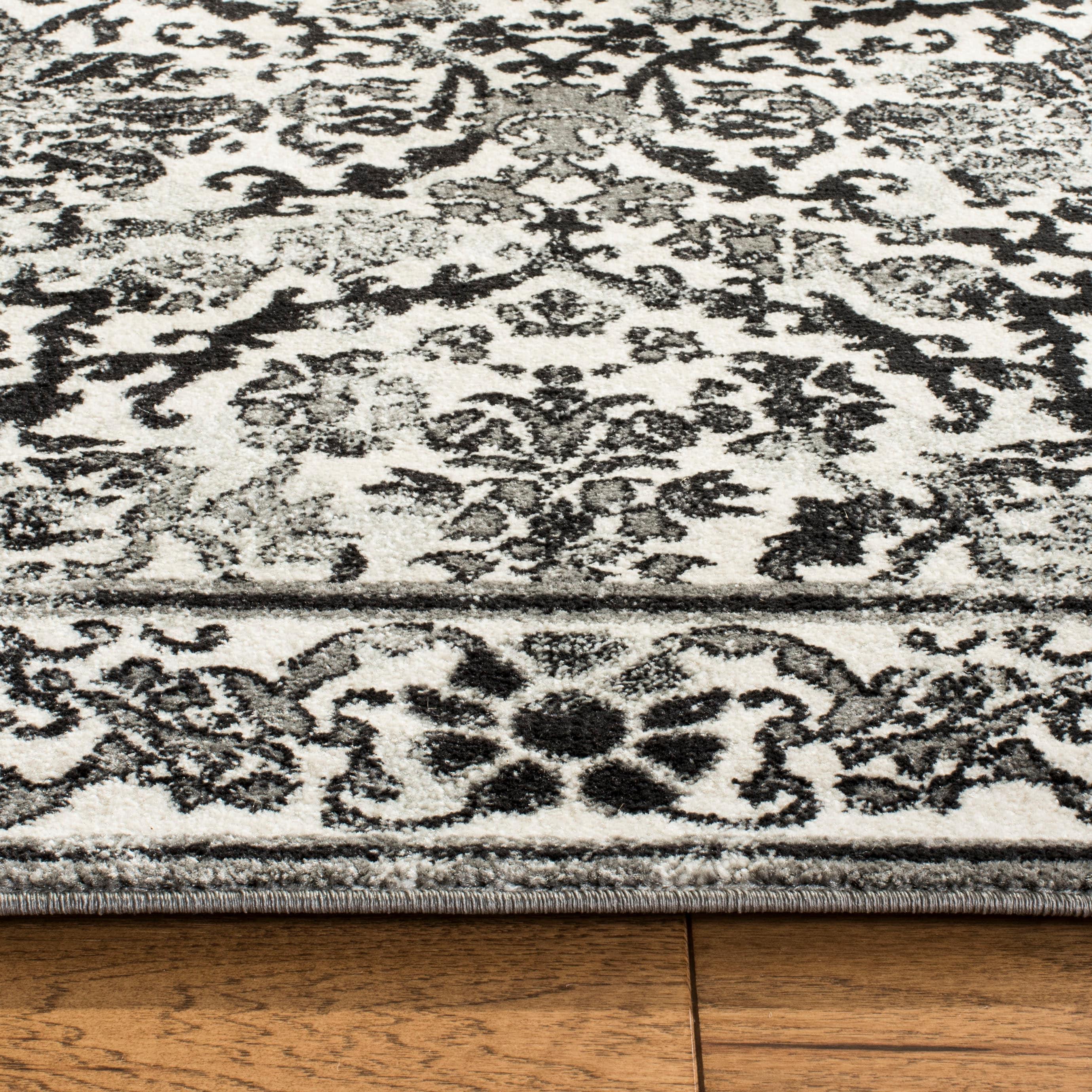 SAFAVIEH Evoke Lorna Traditional Bordered Area Rug, Ivory/Grey, 10' x 14'