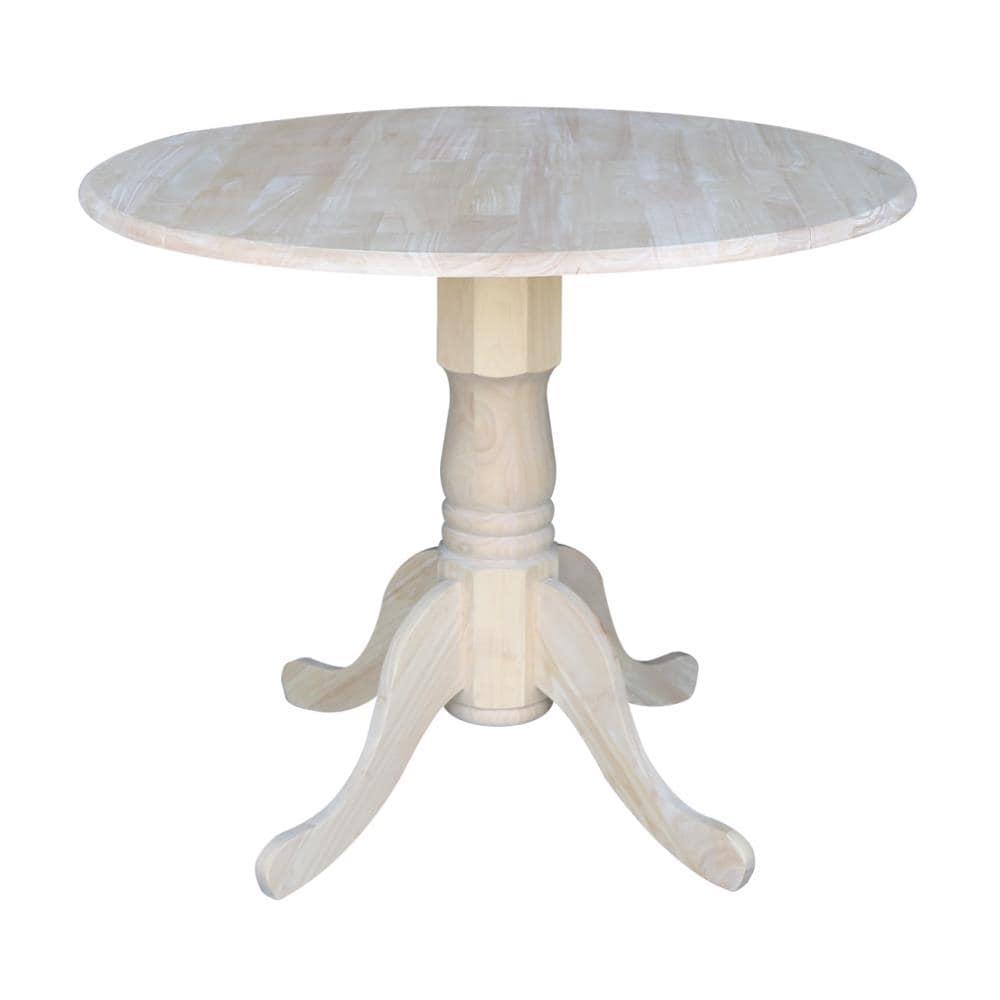 International Concepts Dual Drop Leaf Table - 36", Unfinished