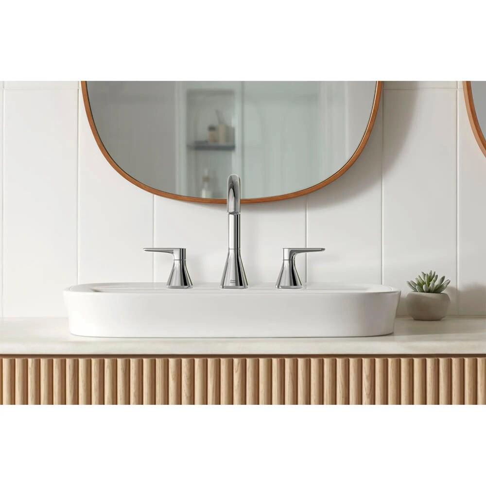 Widespread 2-handle Bathroom Faucet with Drain Assembly