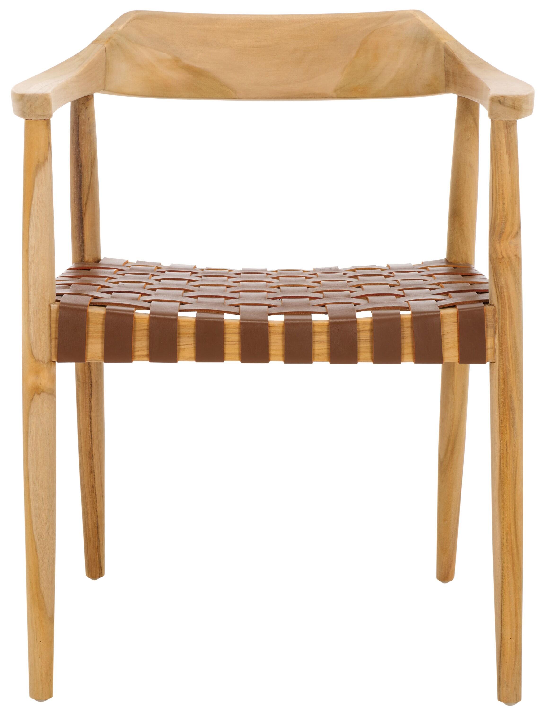 Amycus Accent Chair - ACH1202 - Light Honey/Natural Teak - Safavieh