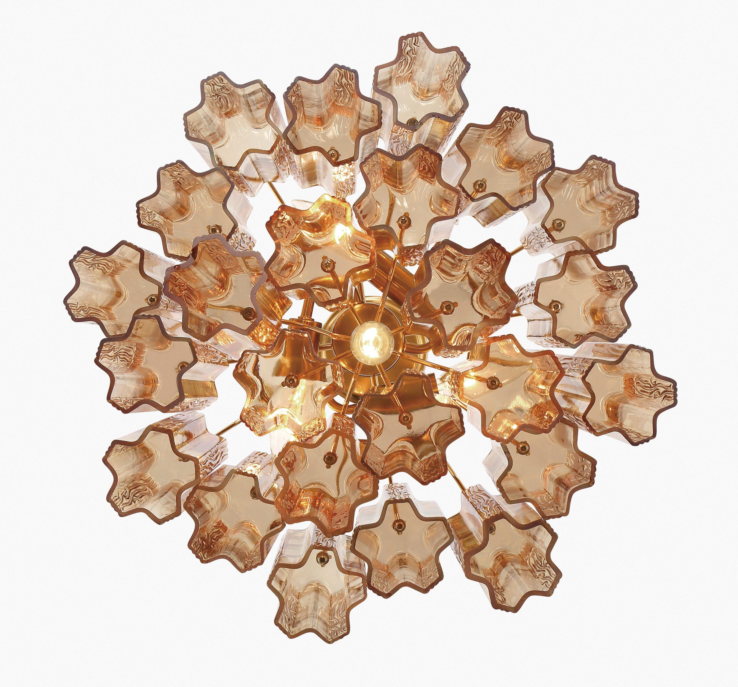 Crystorama Lighting Addis 4 - Light Chandelier in  Aged Brass