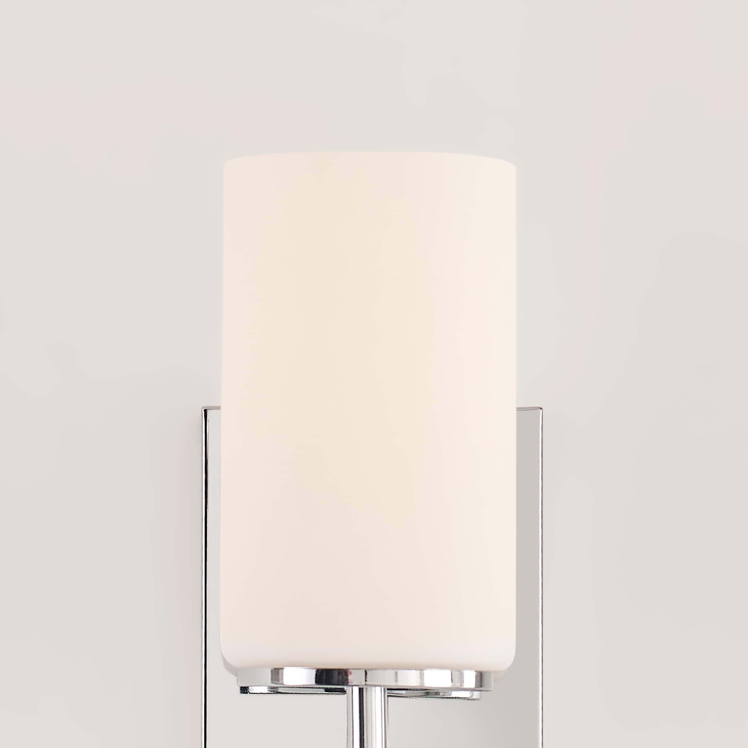Sea Gull Lighting 4124601-05 Alturas Contemporary One Light Wall/Bath Sconce Vanity Style Fixture, Chrome Finish