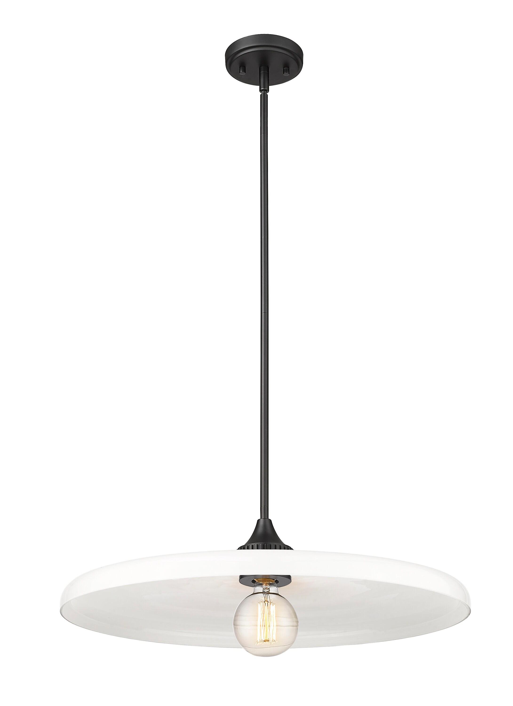 Z-Lite Paloma 1 - Light Pendant in  Matte Black