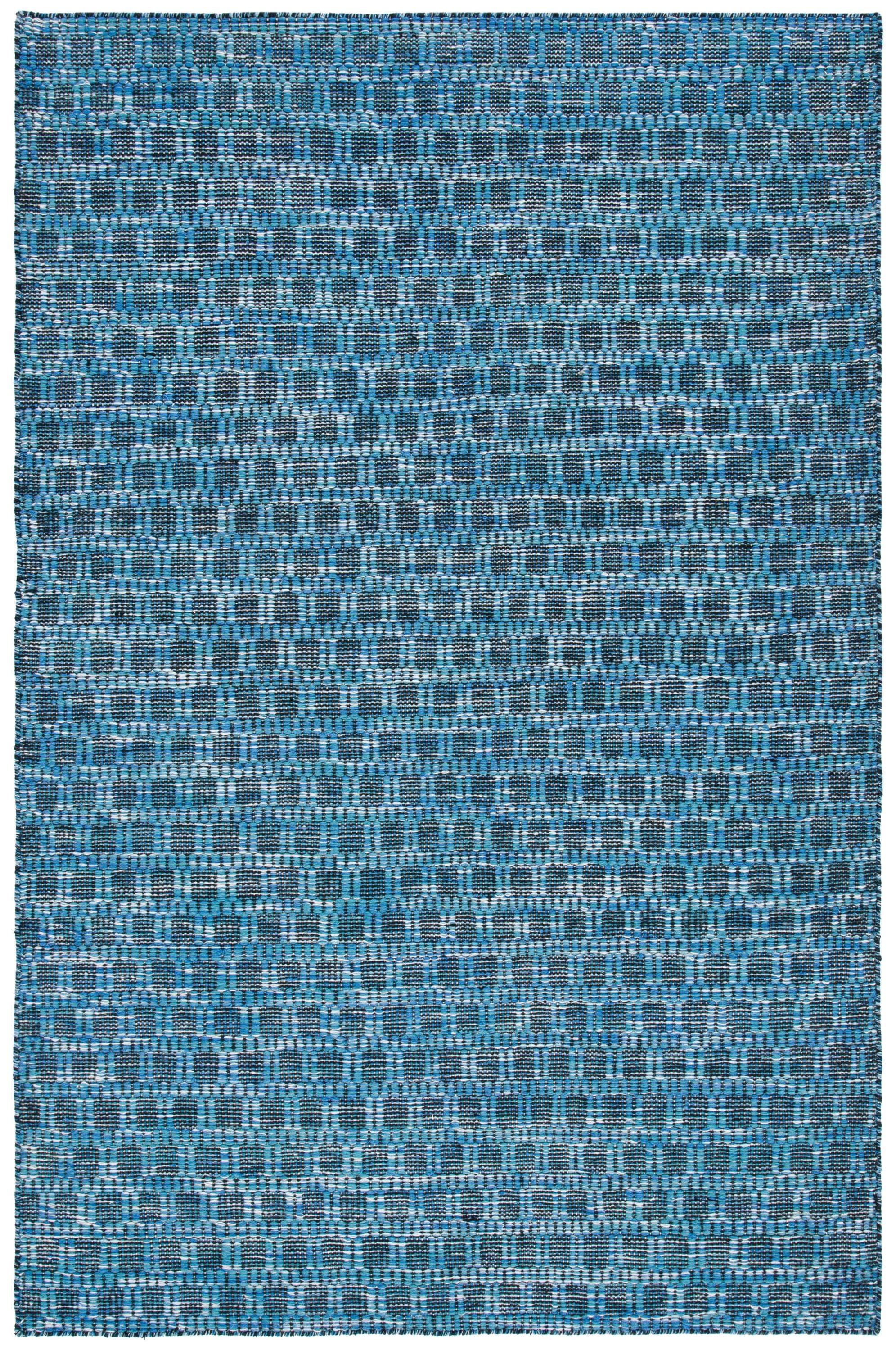 Kilim KLM377 Hand Woven Area Rug - Blue/Black - 6'x9' - Safavieh.