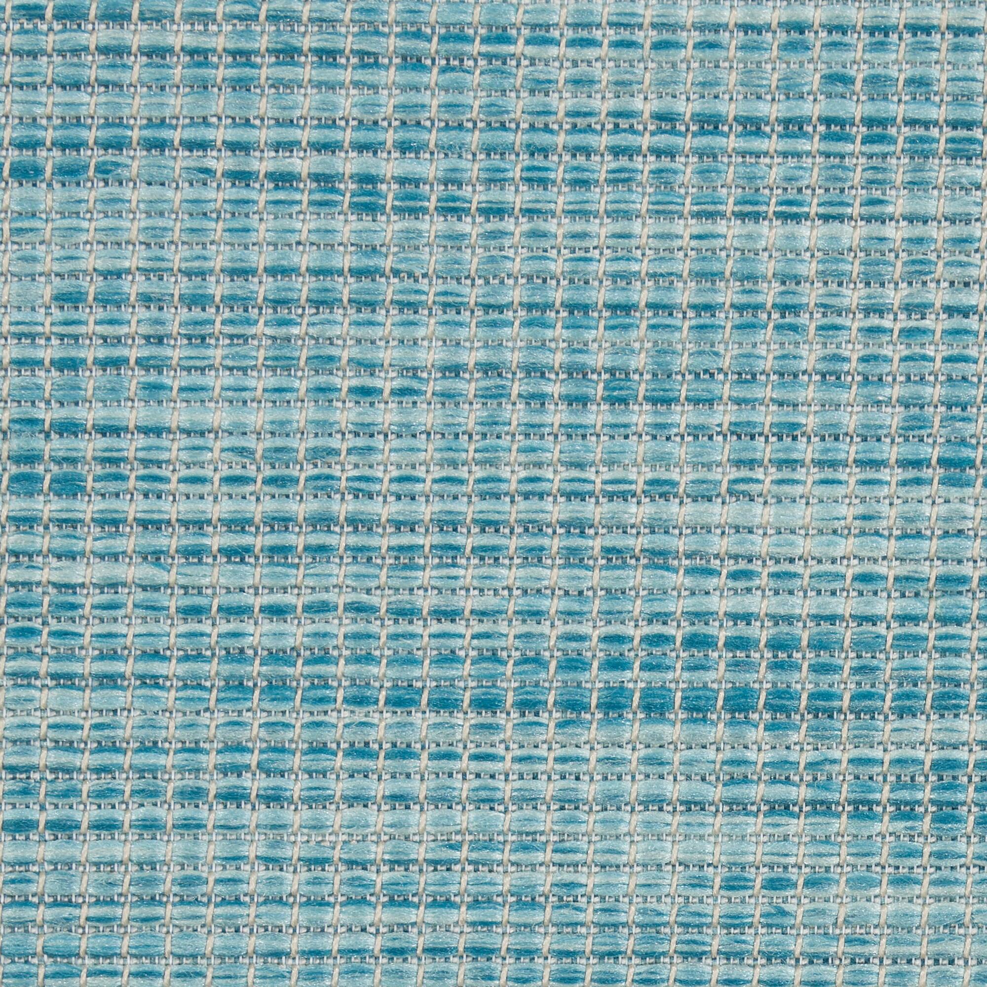 Nourison Positano POS01 Indoor/outdoor Area Rug - Aqua 5' x 7'