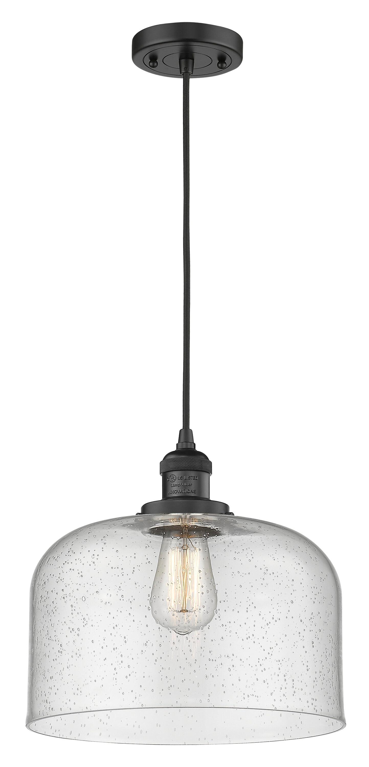 Innovations Lighting 201C-L X-Large Bell X-Large Bell 1 Light 12" Wide Pendant - Black