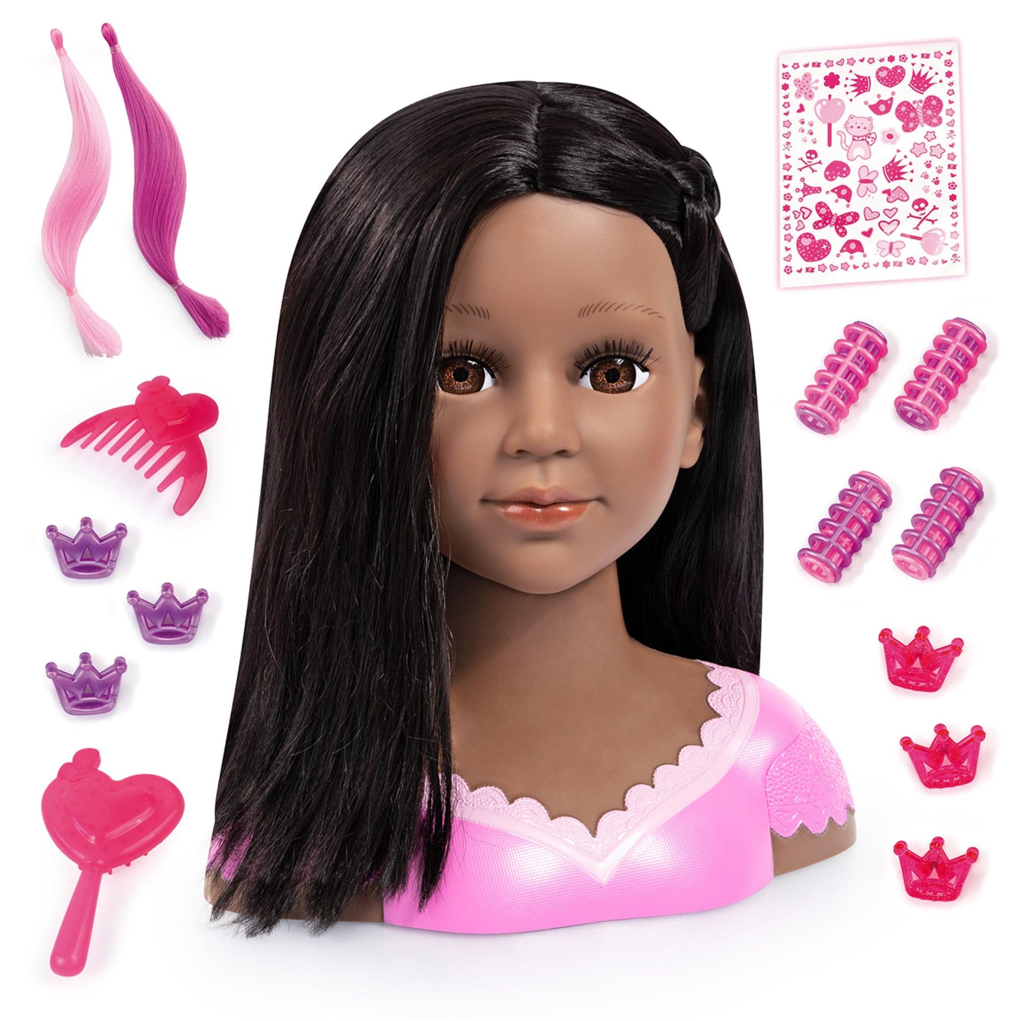 Charlene Super Model Deep Tan American Doll Head with make-up