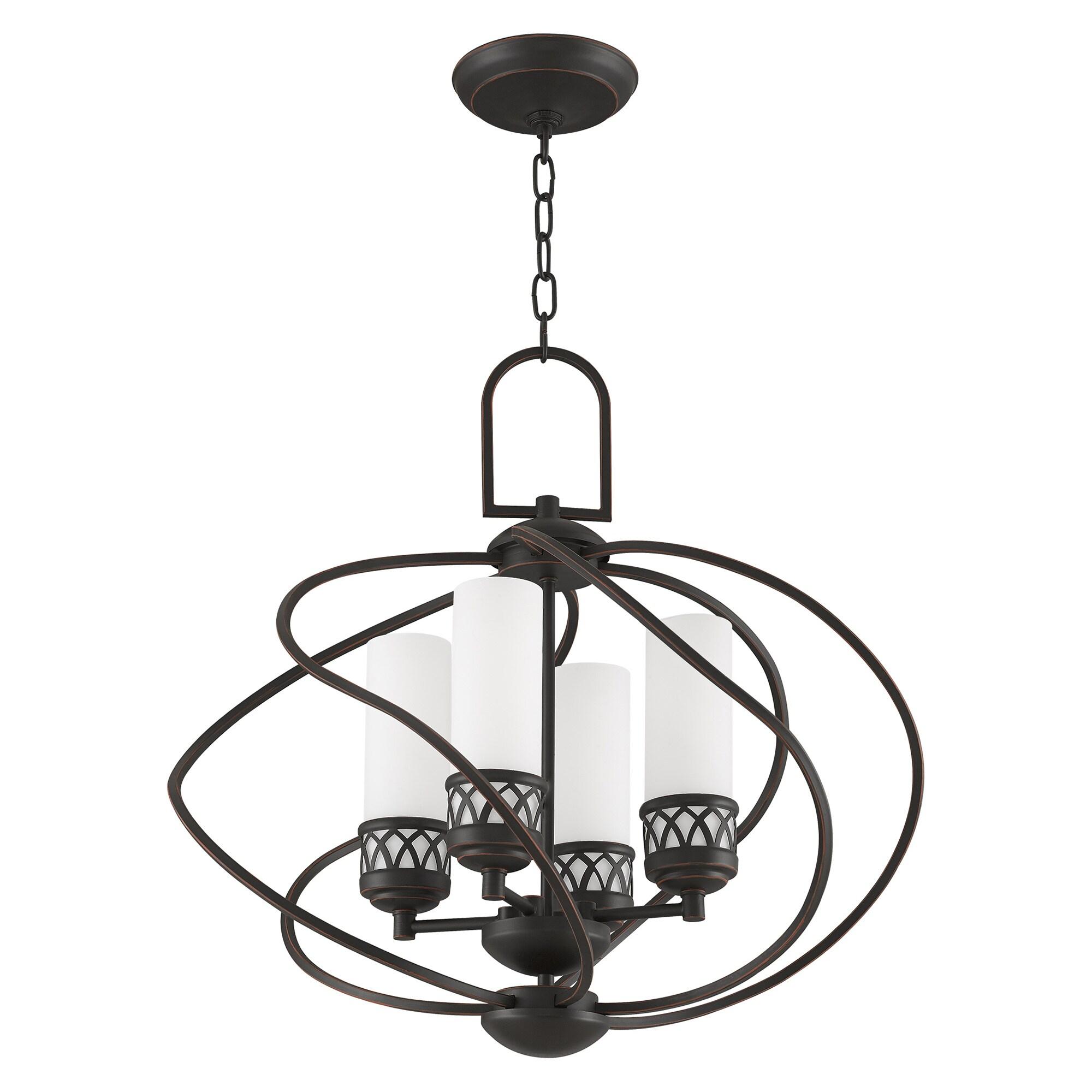 Livex Lighting Westfield 4 - Light Chandelier in Olde Bronze