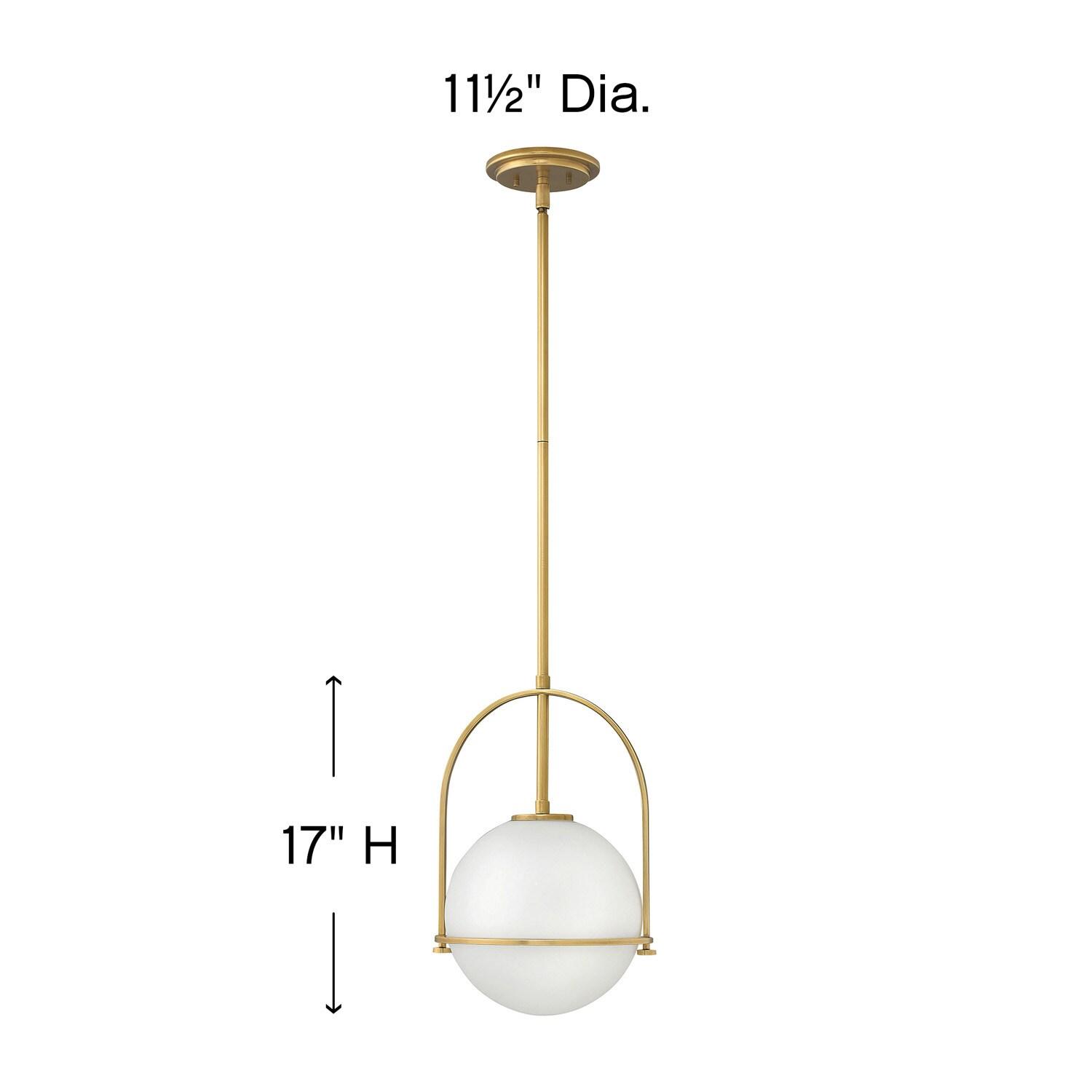 Arie Single Light Glass Dimmable Pendant