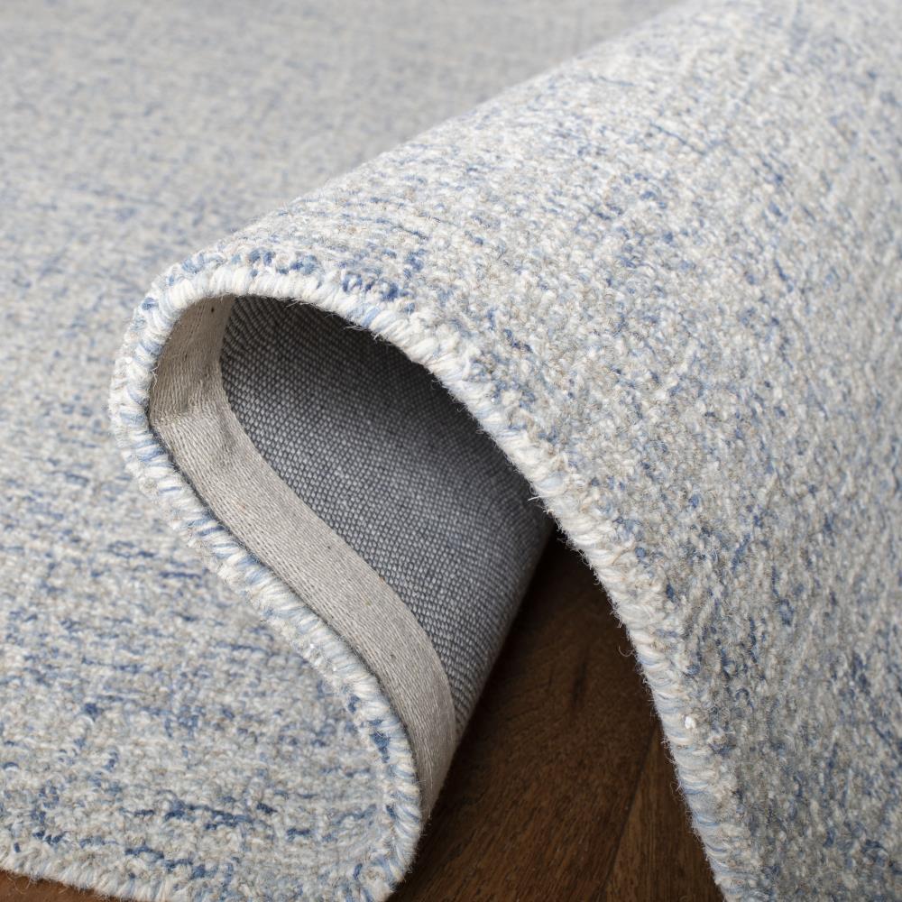 Abstract ABT471 Handmade Indoor Area Rug - Ivory/Blue - 6'x6' - Safavieh