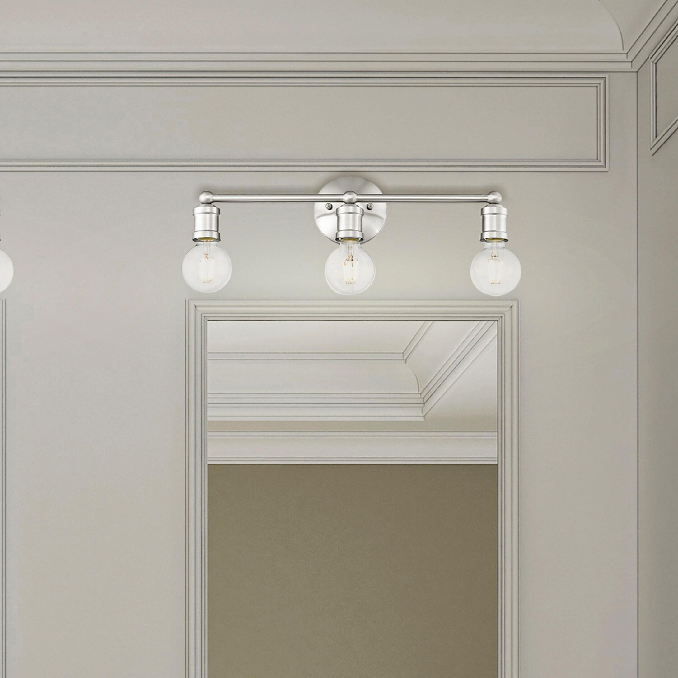 Livex Lighting Lansdale 3 - Light Vanity in  Brushed Nickel