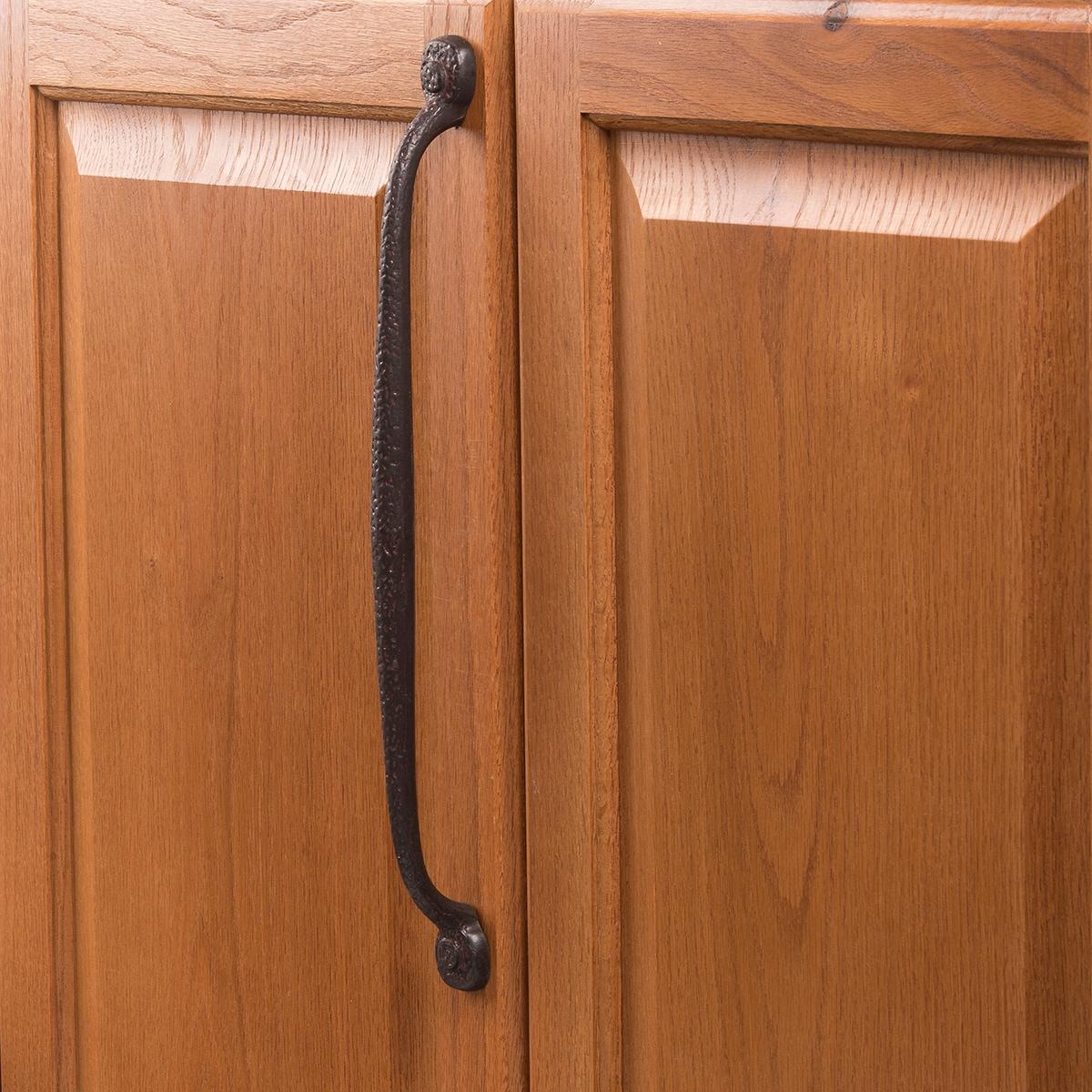 Refined Rustic Kitchen Cabinet Handles, Solid Core Drawer Pulls for Cabinet Doors